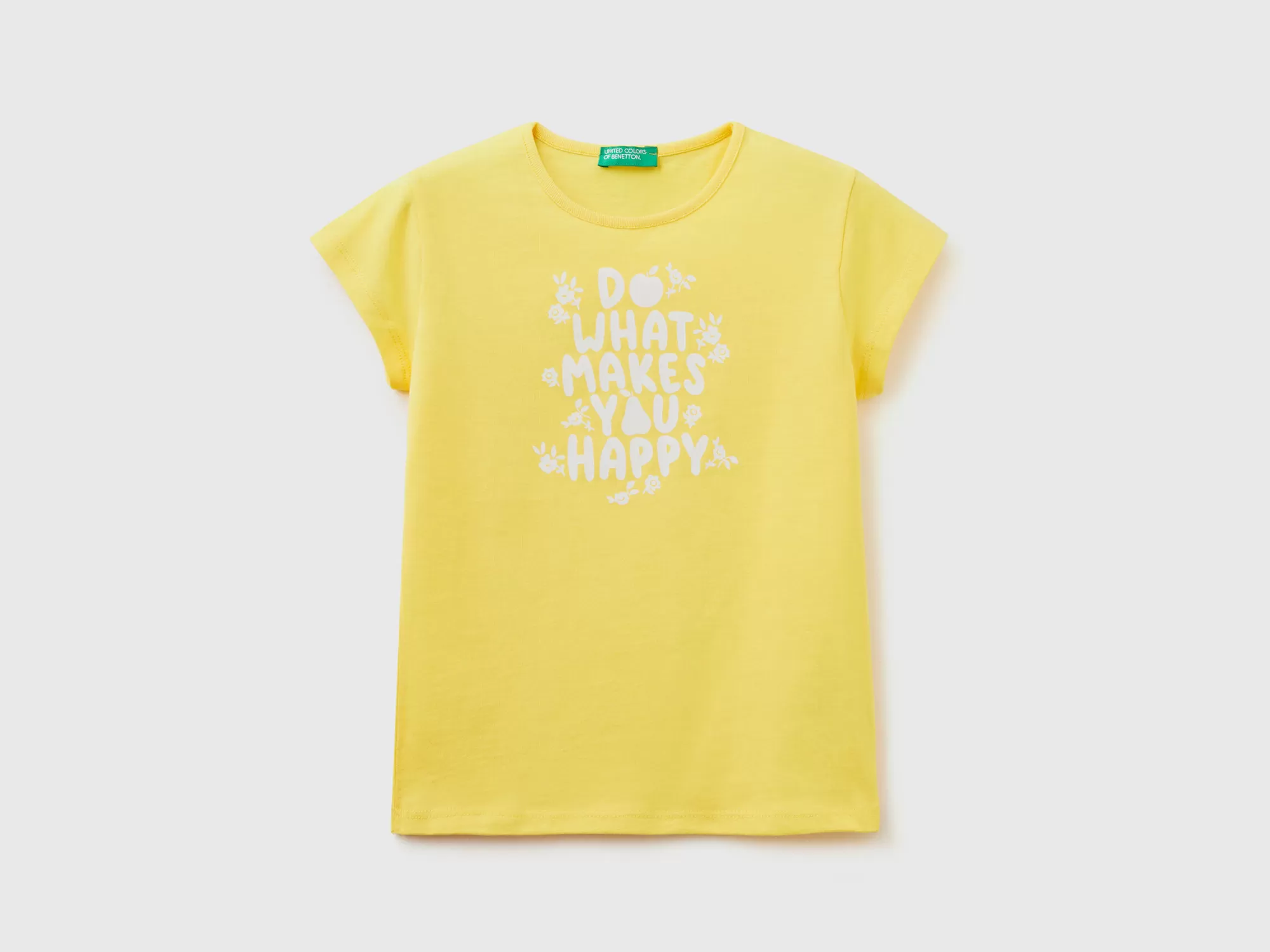 Benetton Camiseta De 100 % Algodón Con Estampado-Niños Camisetas Y Camisas