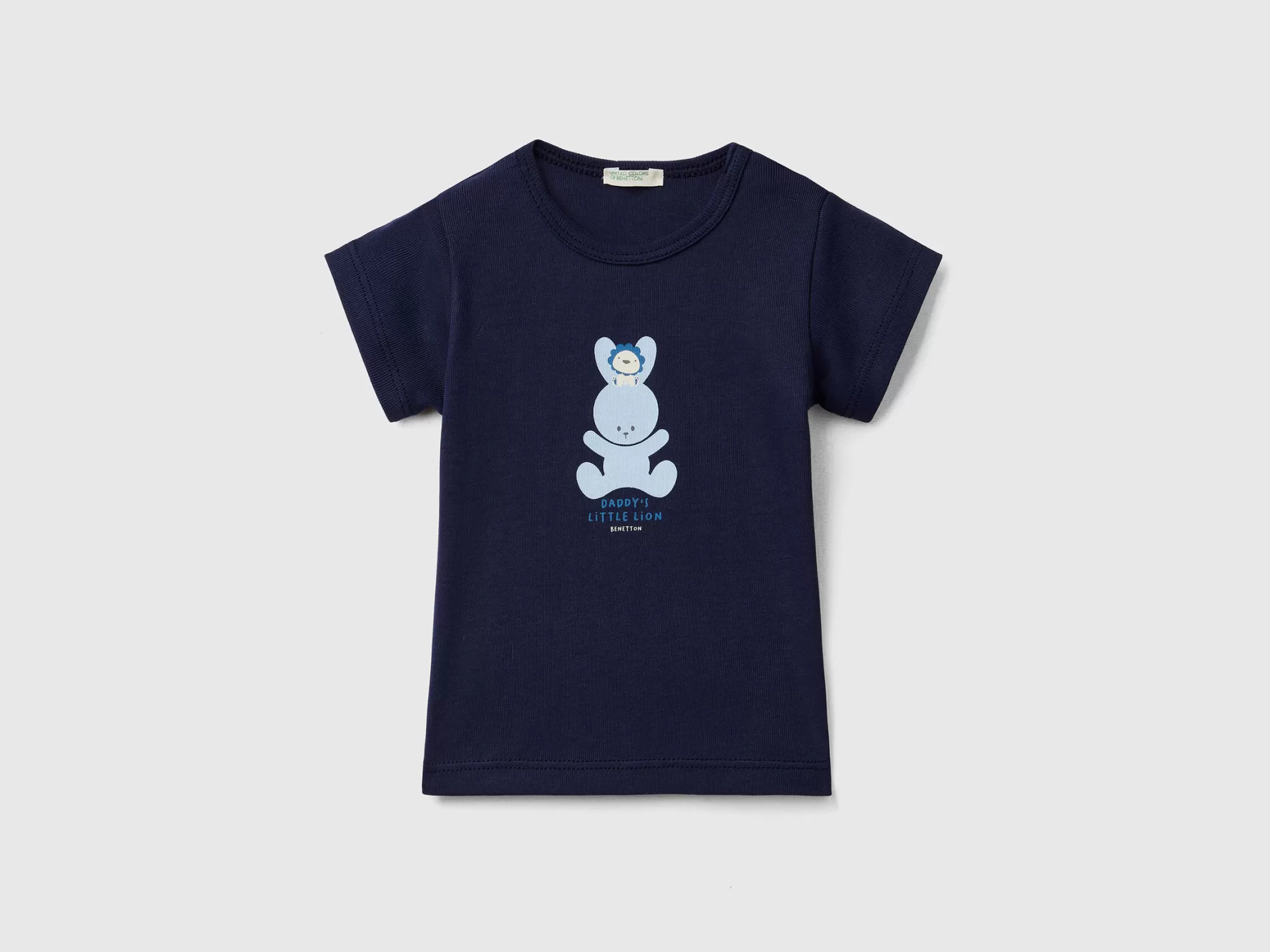 Benetton Camiseta De 100 % Algodón Organico-Niños Vestidos De Algodón Organico