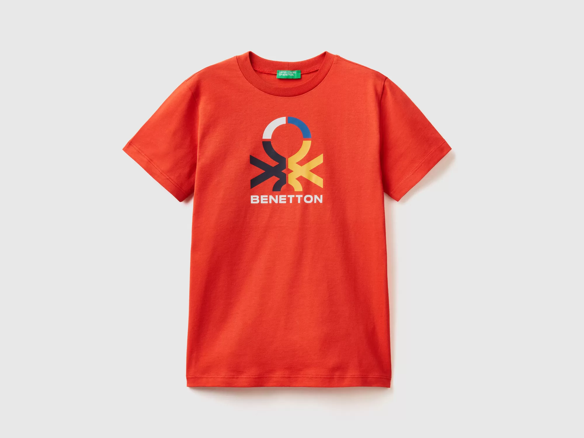 Benetton Camiseta De 100 % Algodón Organico-Niños Camisetas Y Camisas