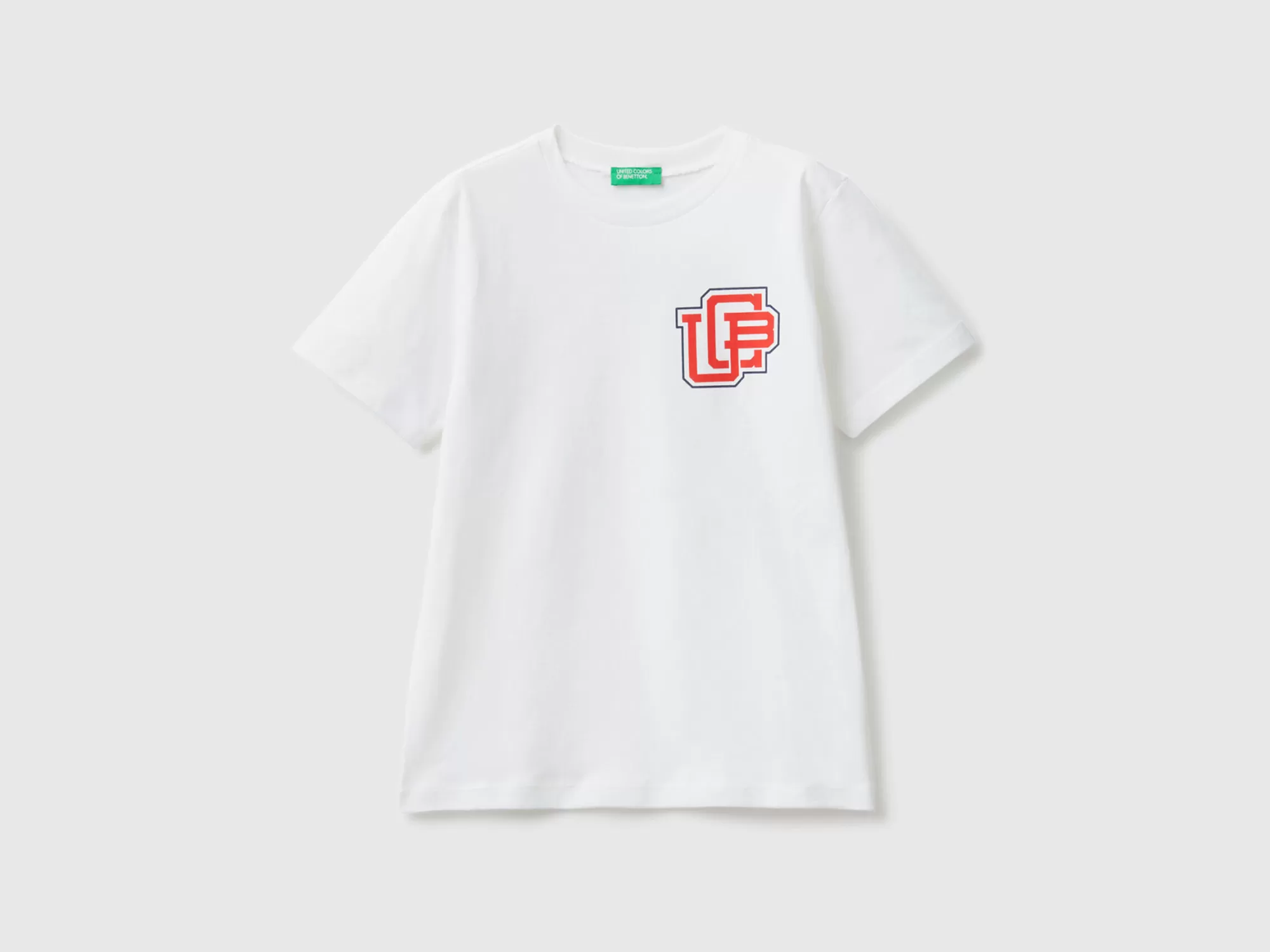 Benetton Camiseta De 100 % Algodón Organico-Niños Camisetas Y Camisas