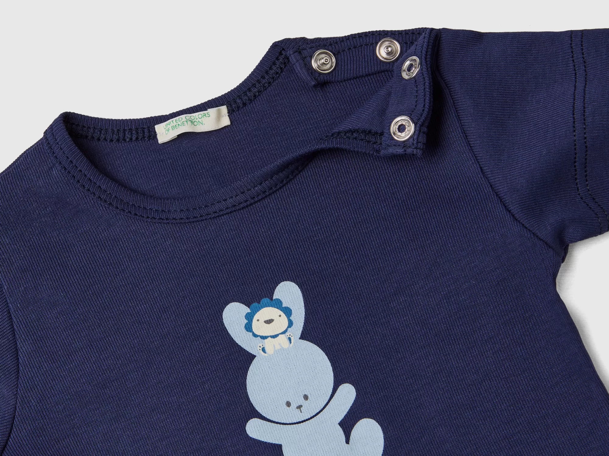 Benetton Camiseta De 100 % Algodón Organico-Niños Vestidos De Algodón Organico