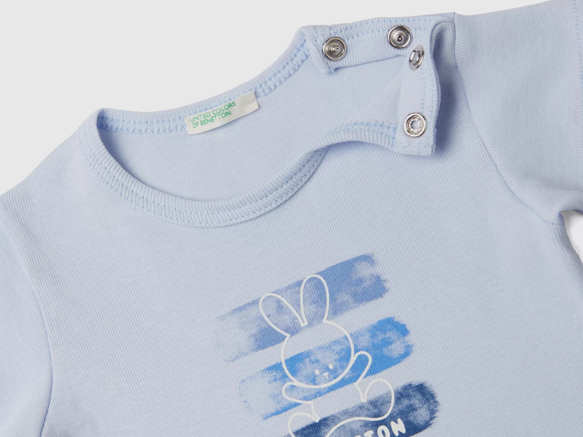 Benetton Camiseta De 100 % Algodón Organico-Niños Vestidos De Algodón Organico