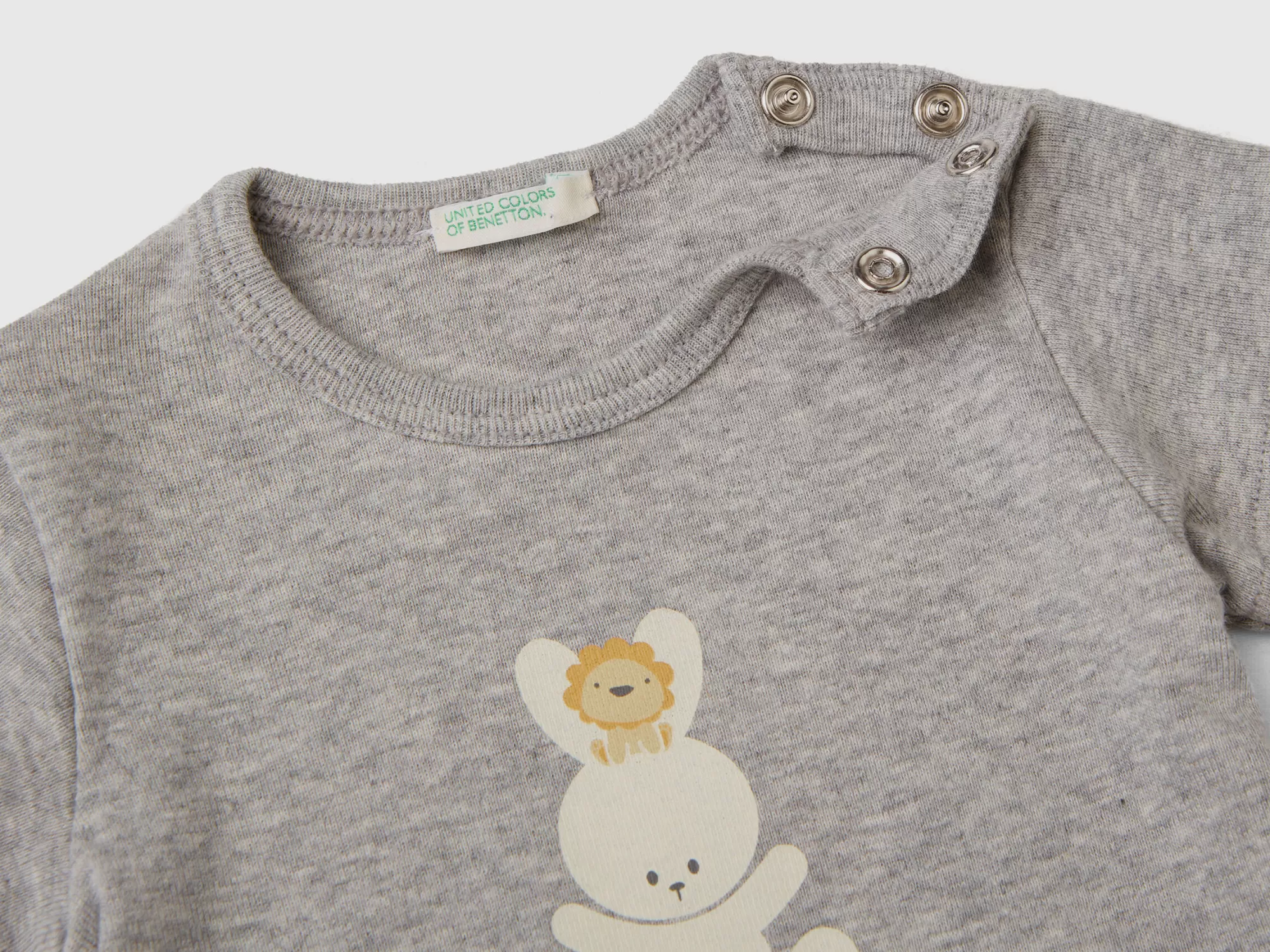 Benetton Camiseta De 100 % Algodón Organico-Niños Vestidos De Algodón Organico