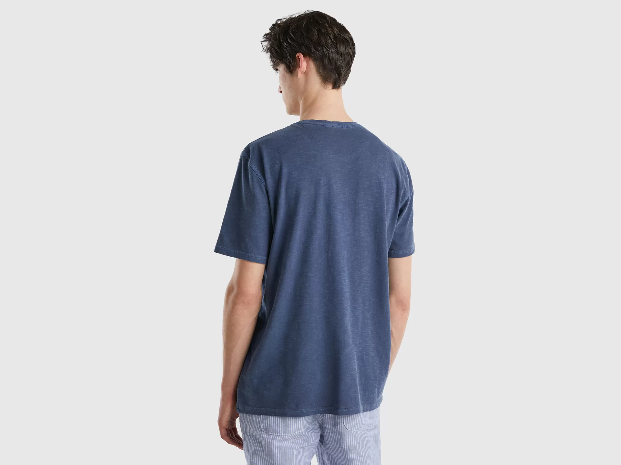 Benetton Camiseta De Algodón Ligero-Hombre Camisetas