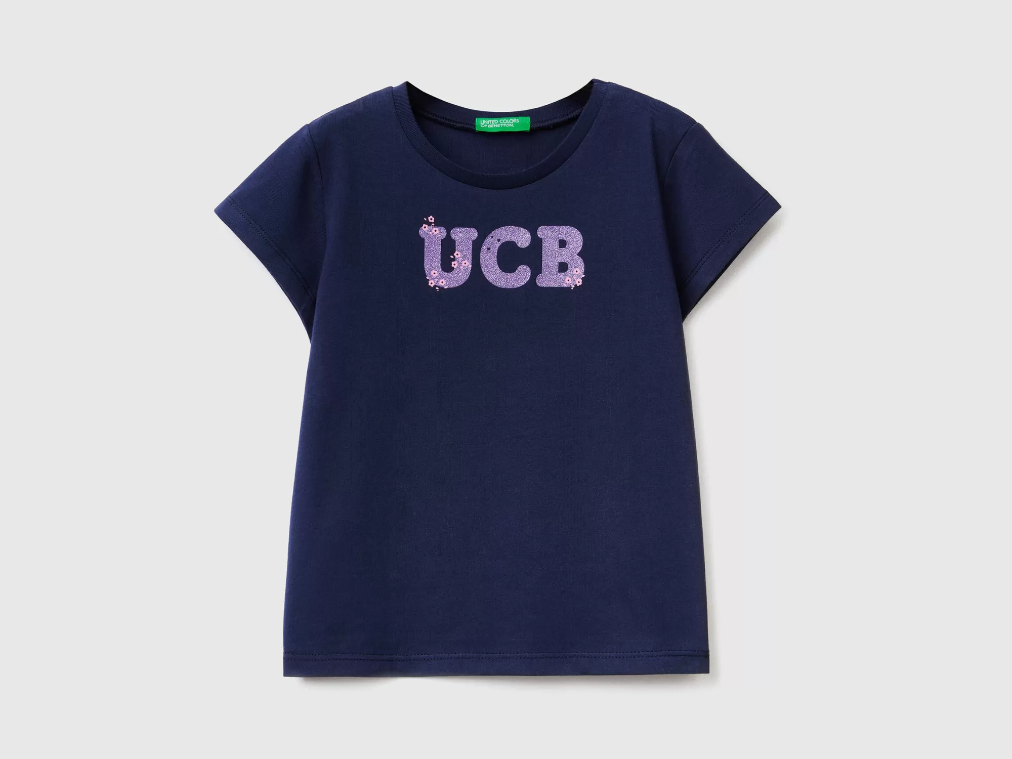 Benetton Camiseta De Algodón Organico Con Estampado-Niños Camisetas Y Camisas