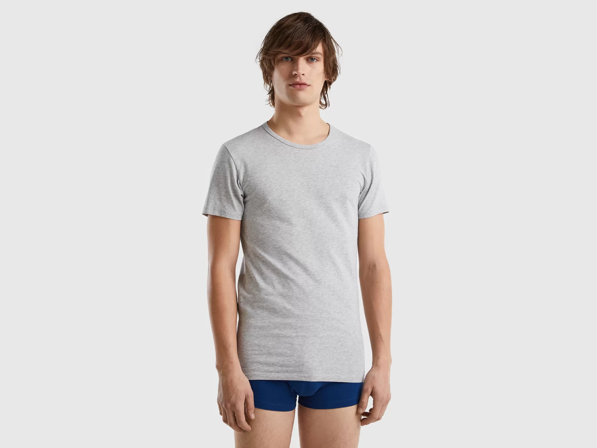 Benetton Camiseta De Algodón Organico Elastico-Hombre Ropa Interior Y Pijamas