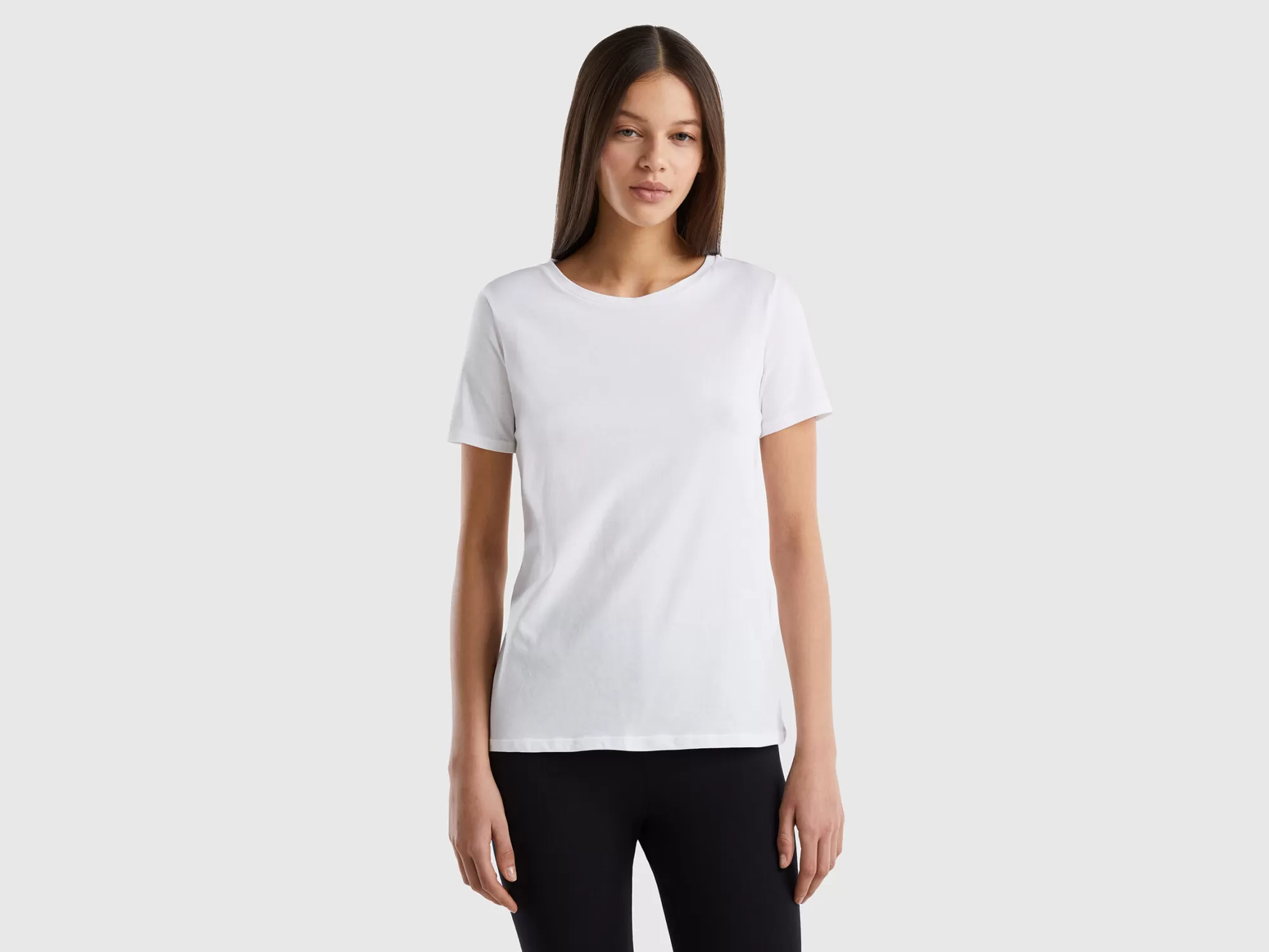 Benetton Camiseta De Algodón Organico Super Stretch-Mujer Ropa Interior Y Pijamas