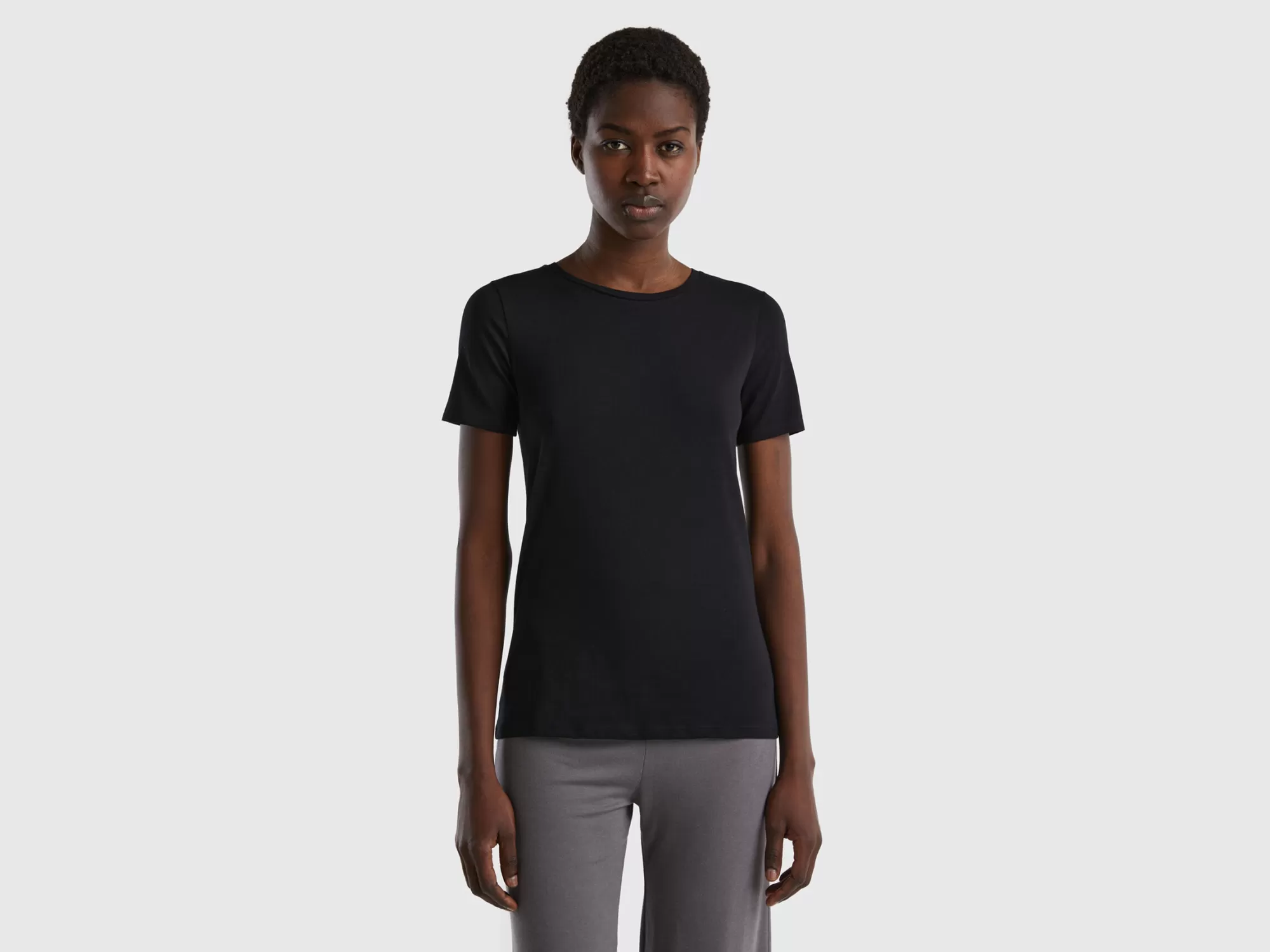 Benetton Camiseta De Algodón Organico Super Stretch-Mujer Ropa Interior Y Pijamas