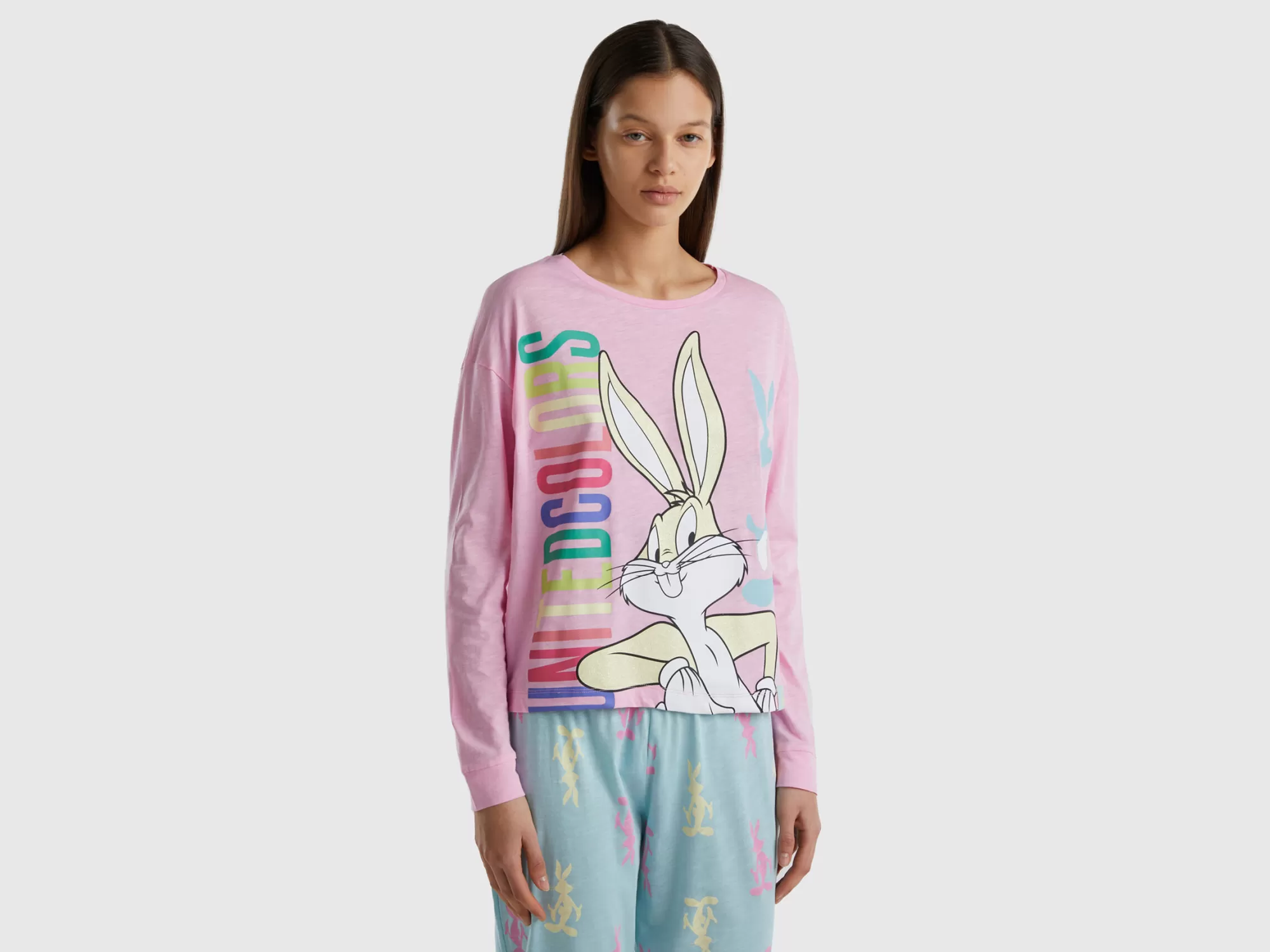 Benetton Camiseta De Bugs Bunny Y Lola-Mujer Ropa Interior Y Pijamas