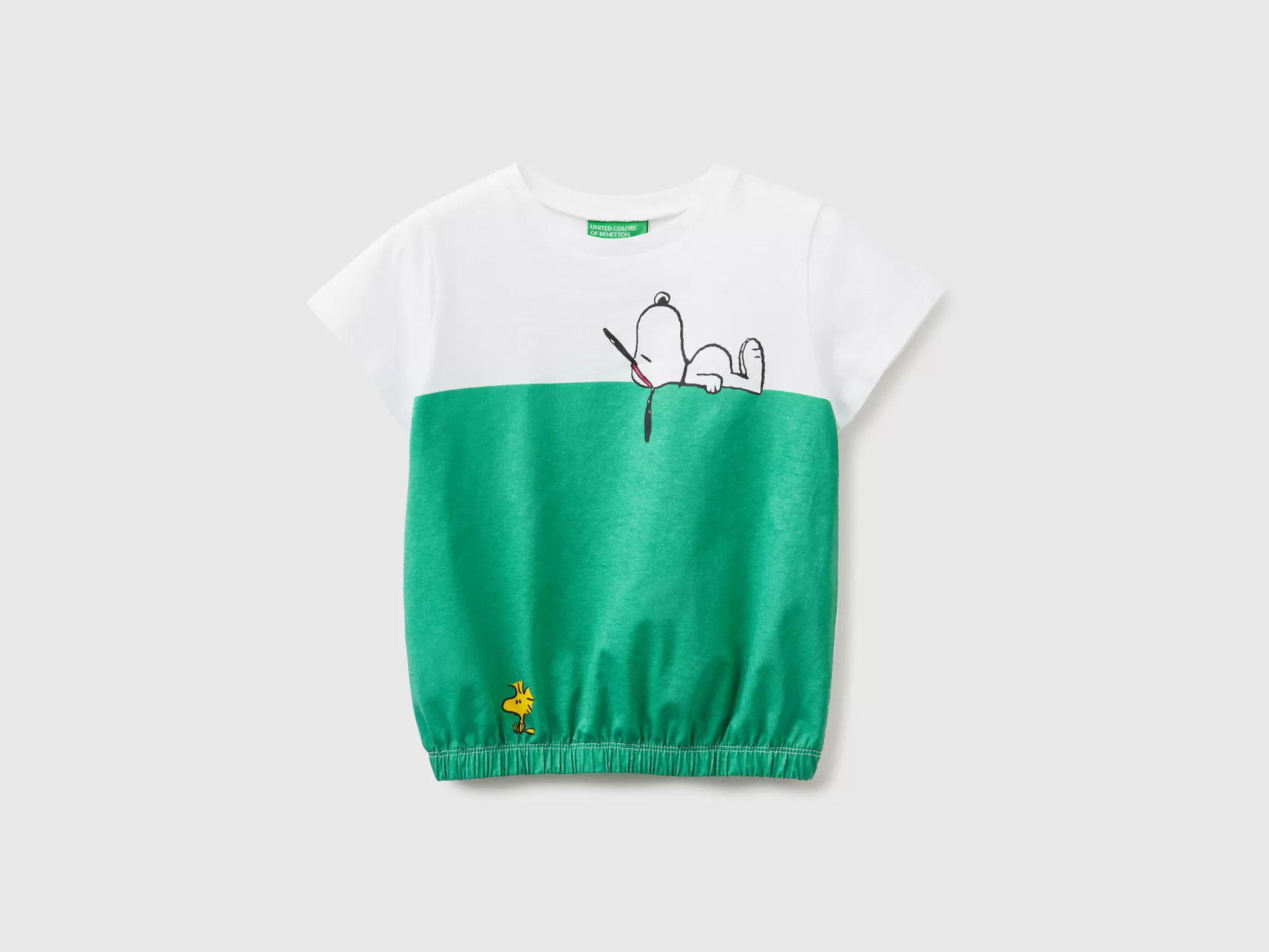 Benetton Camiseta De Los Peanuts Con Elastico En El Bajo-Niños Camisetas Y Camisas