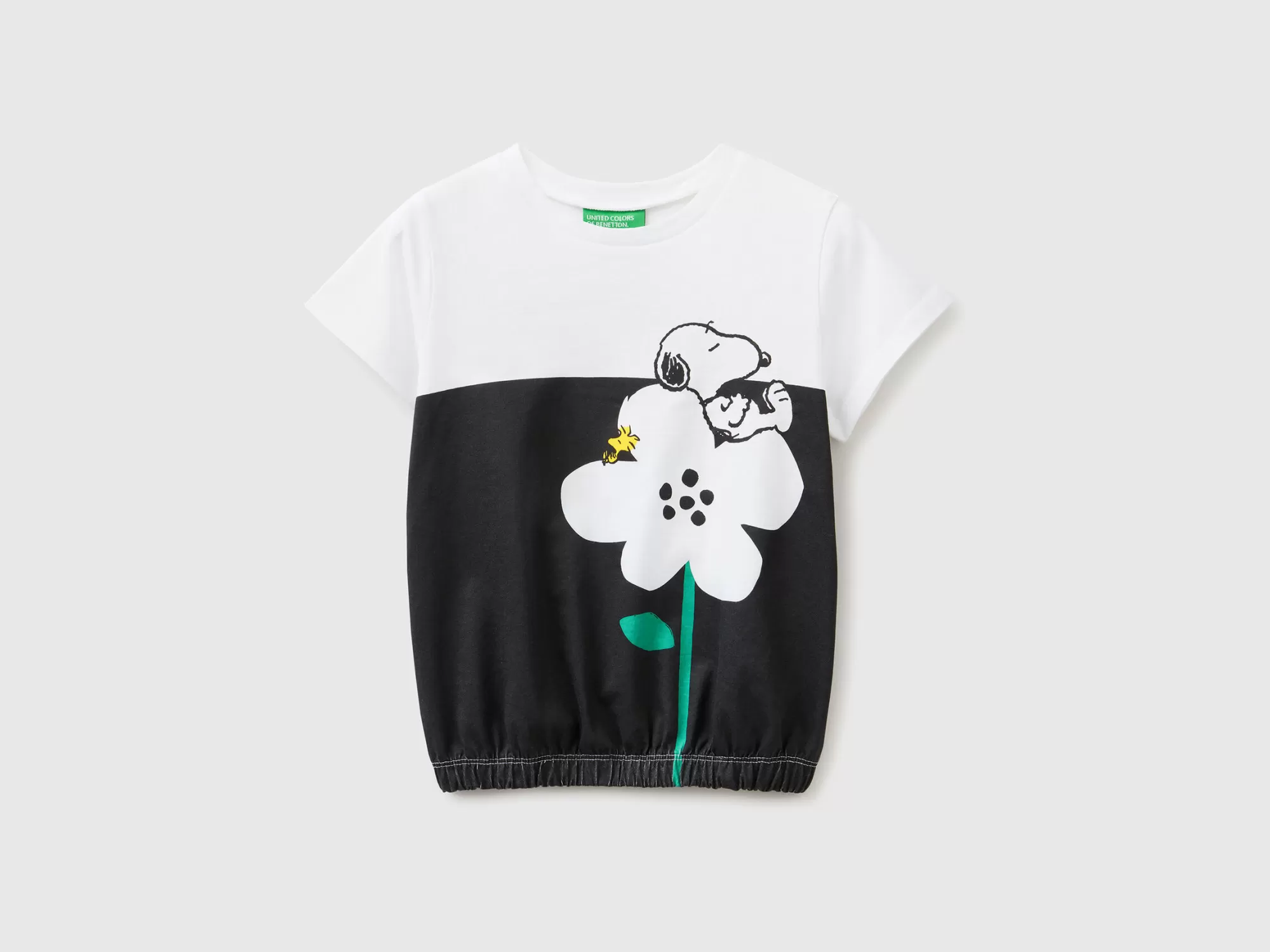 Benetton Camiseta De Los Peanuts Con Elastico En El Bajo-Niños Camisetas Y Camisas