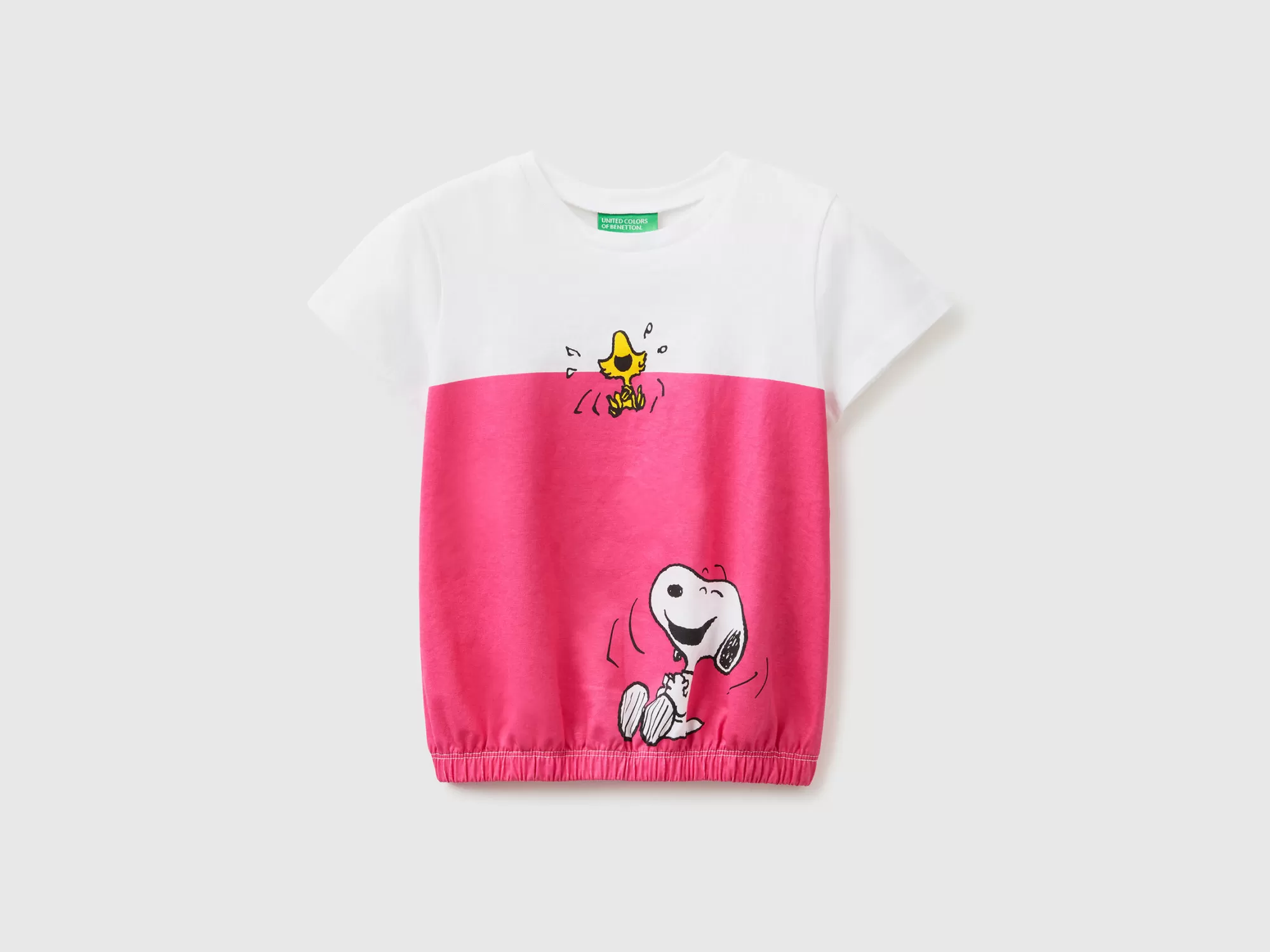 Benetton Camiseta De Los Peanuts Con Elastico En El Bajo-Niños Camisetas Y Camisas