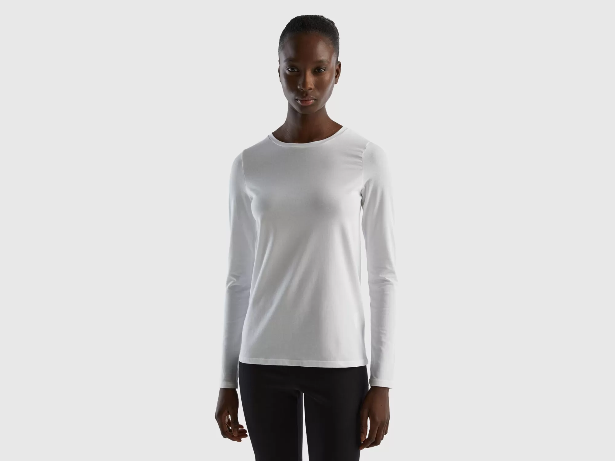 Benetton Camiseta De Manga Larga Super Stretch-Mujer Ropa Interior Y Pijamas