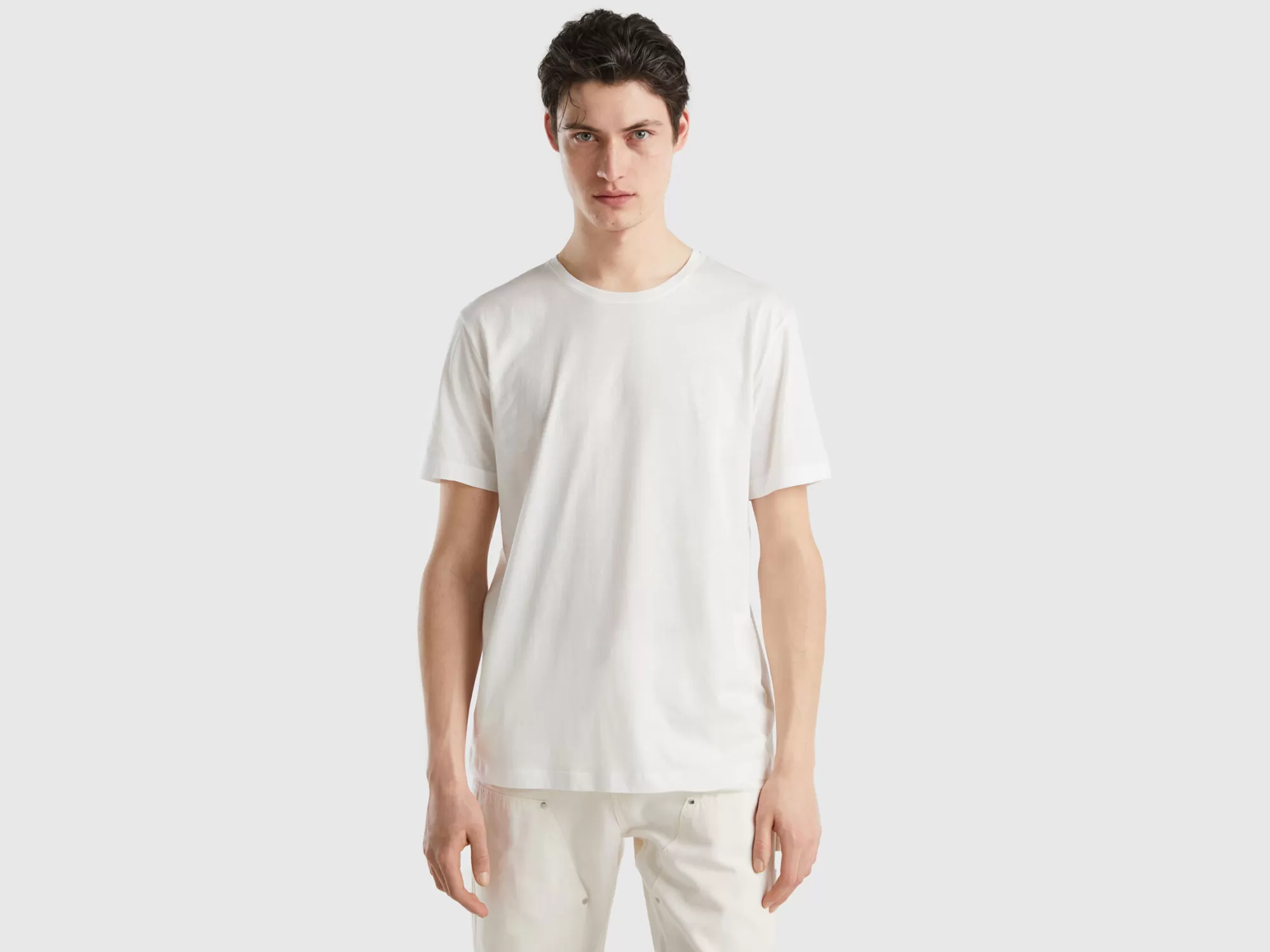 Benetton Camiseta De Punto Fino-Hombre Camisetas