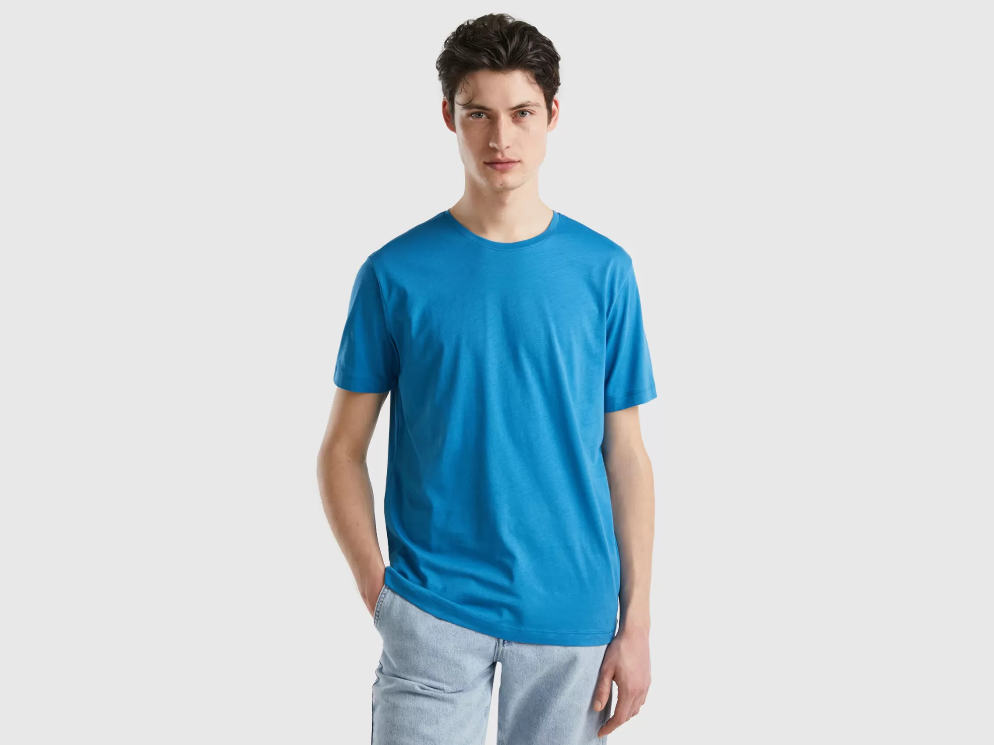 Benetton Camiseta De Punto Fino-Hombre Camisetas