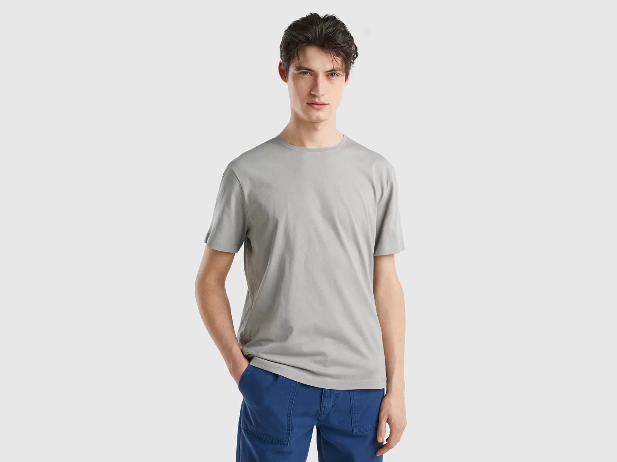 Benetton Camiseta De Punto Fino-Hombre Camisetas