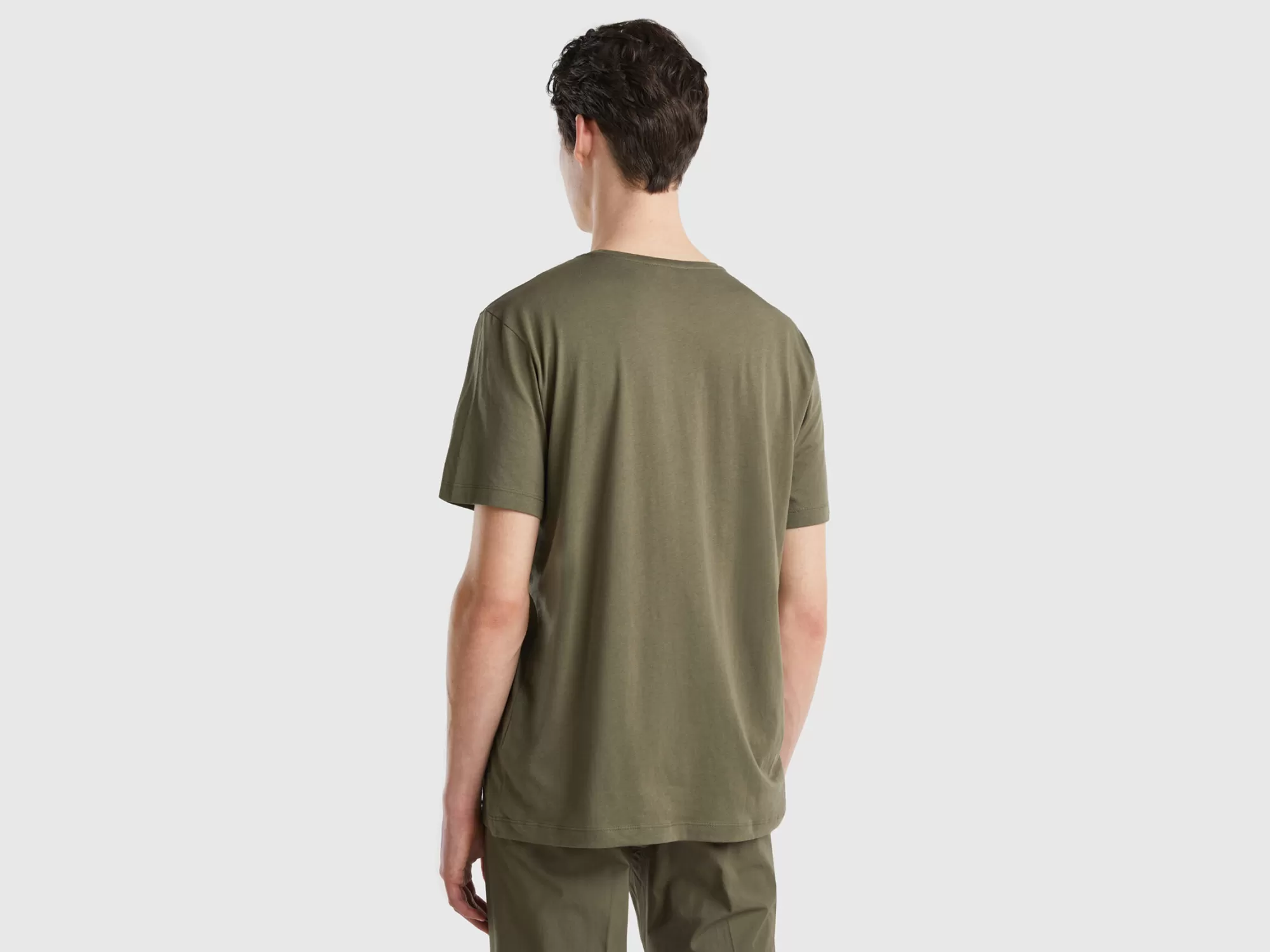 Benetton Camiseta De Punto Fino-Hombre Camisetas