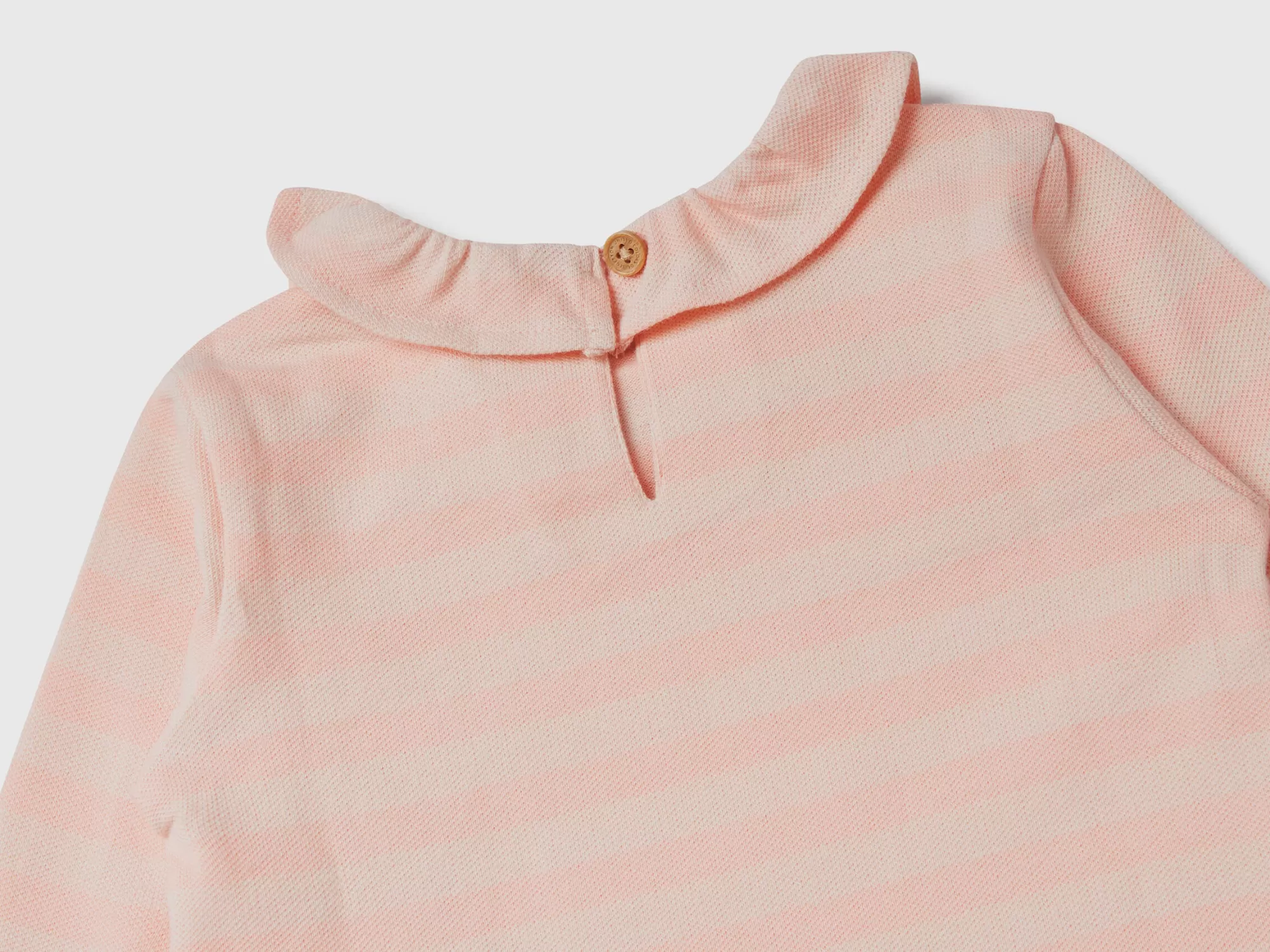 Benetton Camiseta De Rayas Con Cuello-Niños Sudaderas Y Camisetas