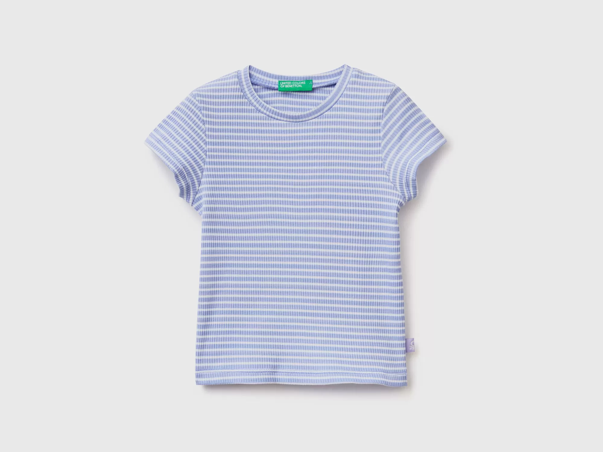 Benetton Camiseta De Rayas De Algodón Elastico-Niños Camisetas Y Camisas