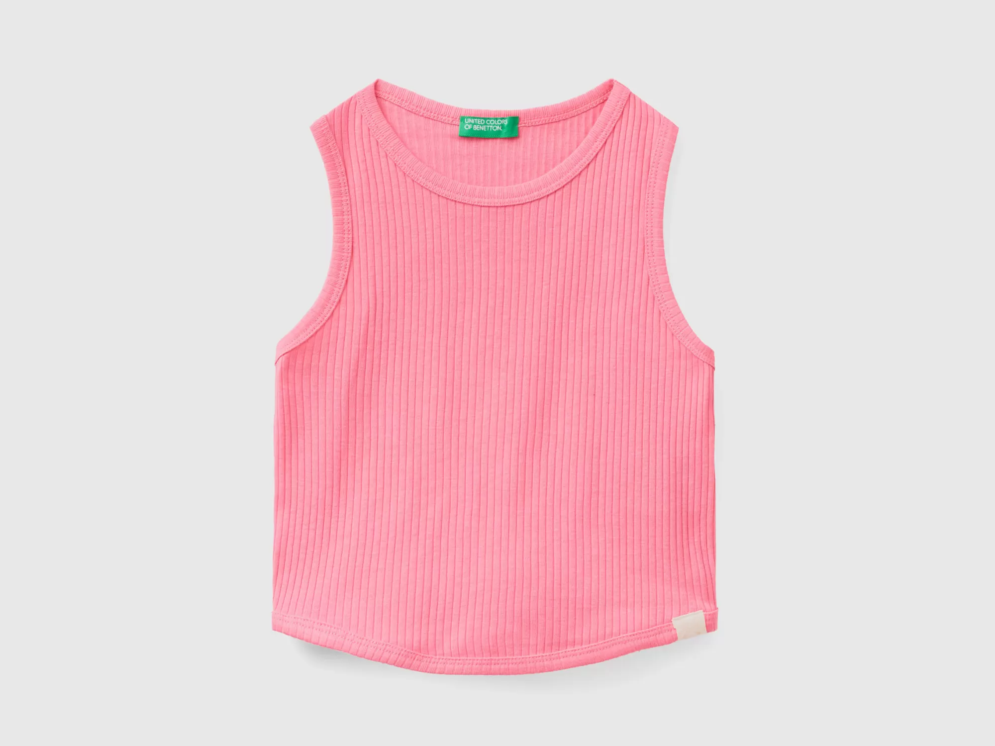 Benetton Camiseta De Tirantes Acanalada-Niños Camisetas Y Camisas