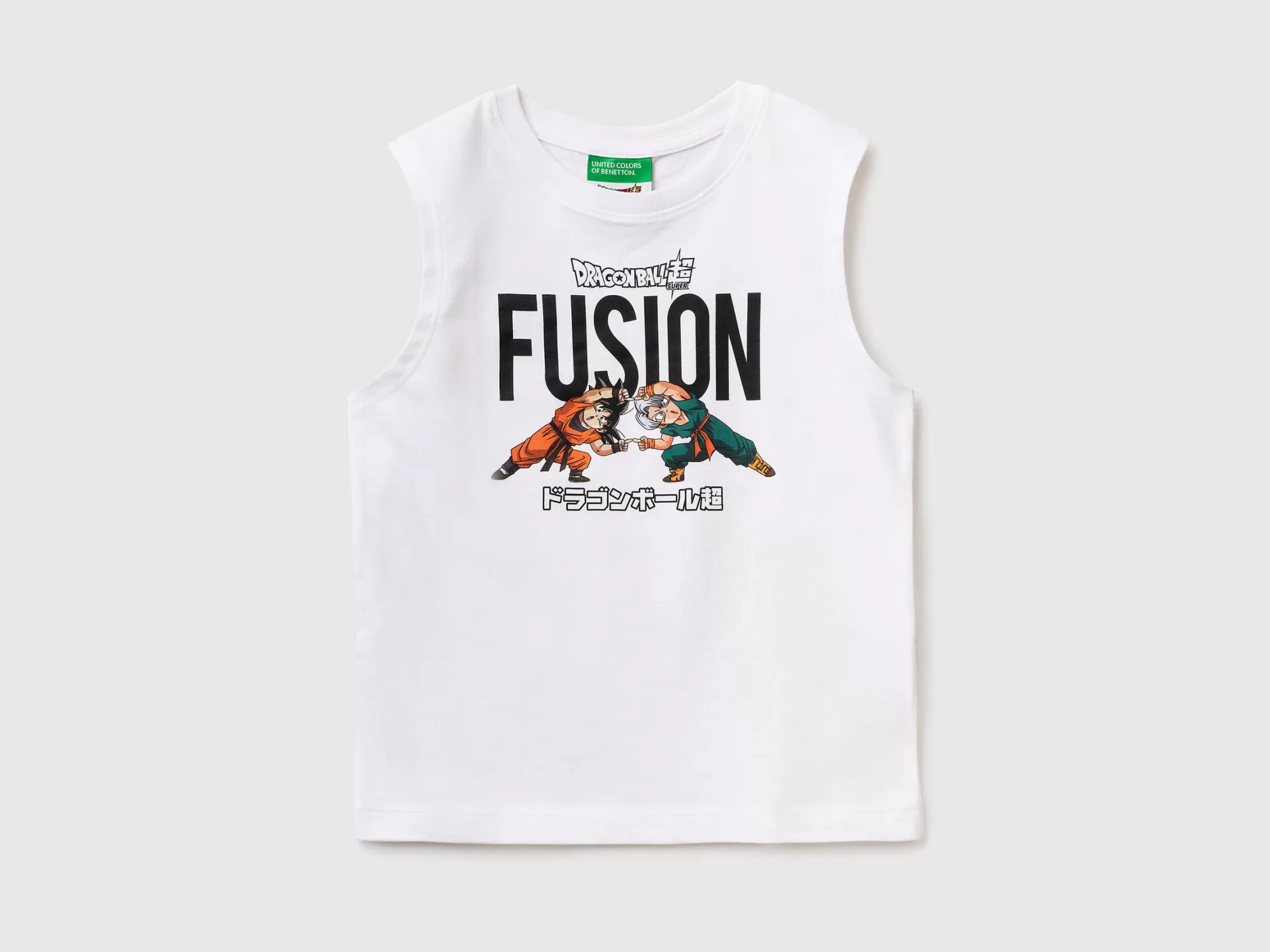 Benetton Camiseta De Tirantes Con Estampado De Dragon Ball-Niños Camisetas Y Camisas