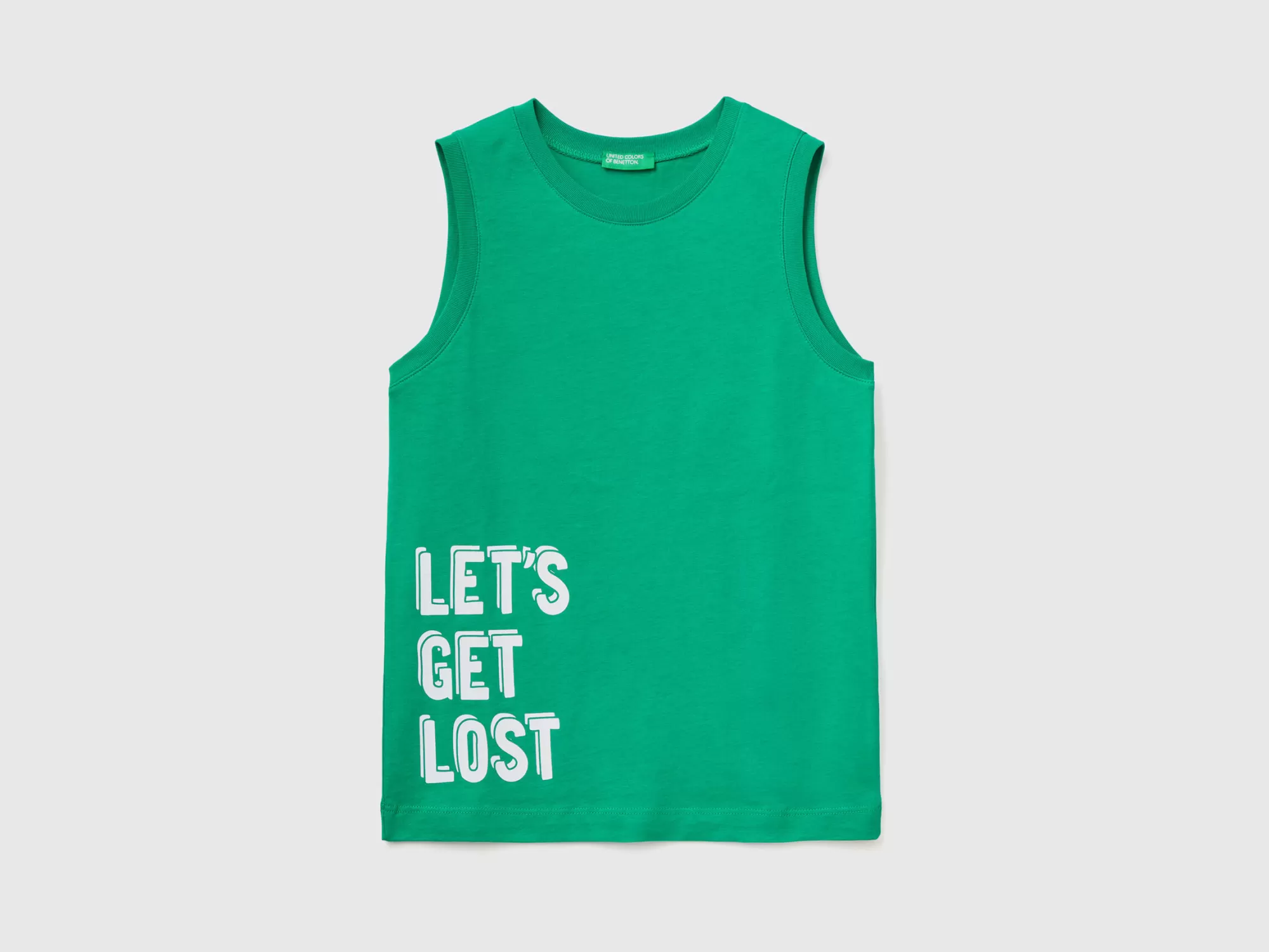 Benetton Camiseta De Tirantes Con Estampado De Texto-Niños Camisetas Y Camisas