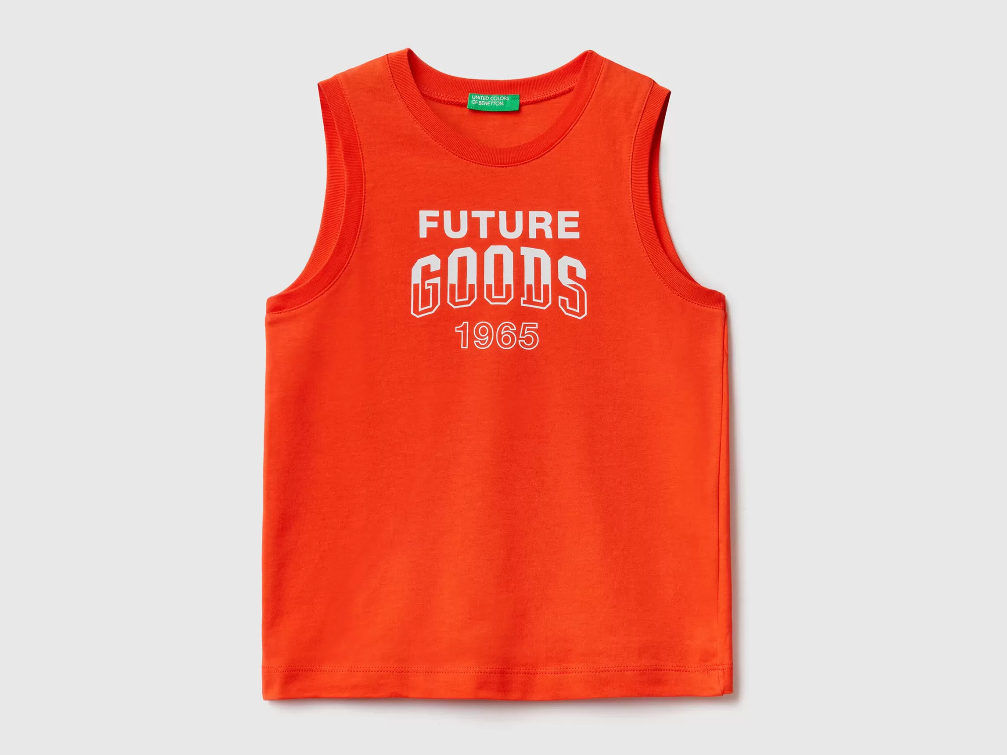 Benetton Camiseta De Tirantes Con Estampado De Texto-Niños Camisetas Y Camisas