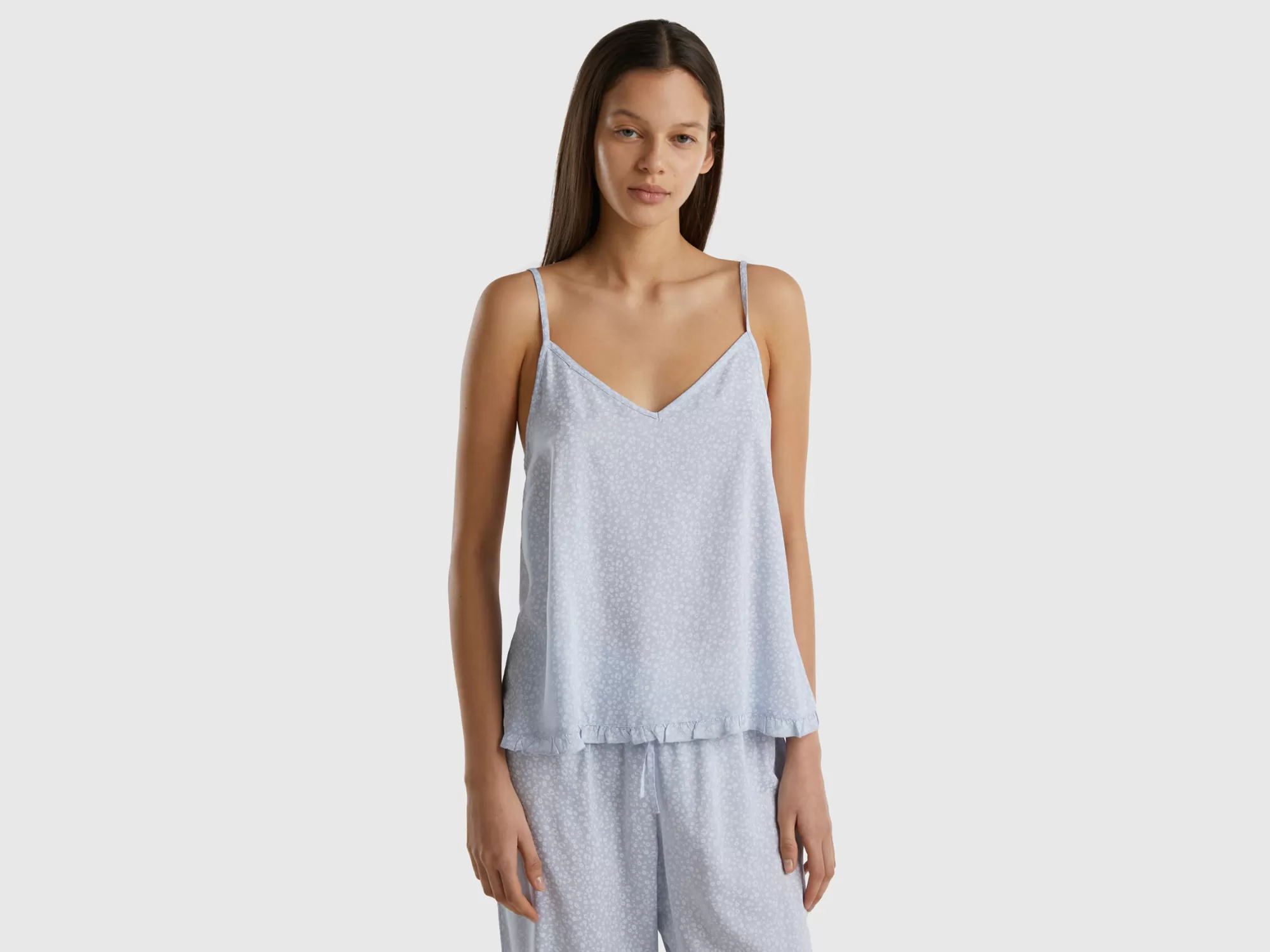 Benetton Camiseta De Tirantes De Flores De Modal®-Mujer Ropa Interior Y Pijamas