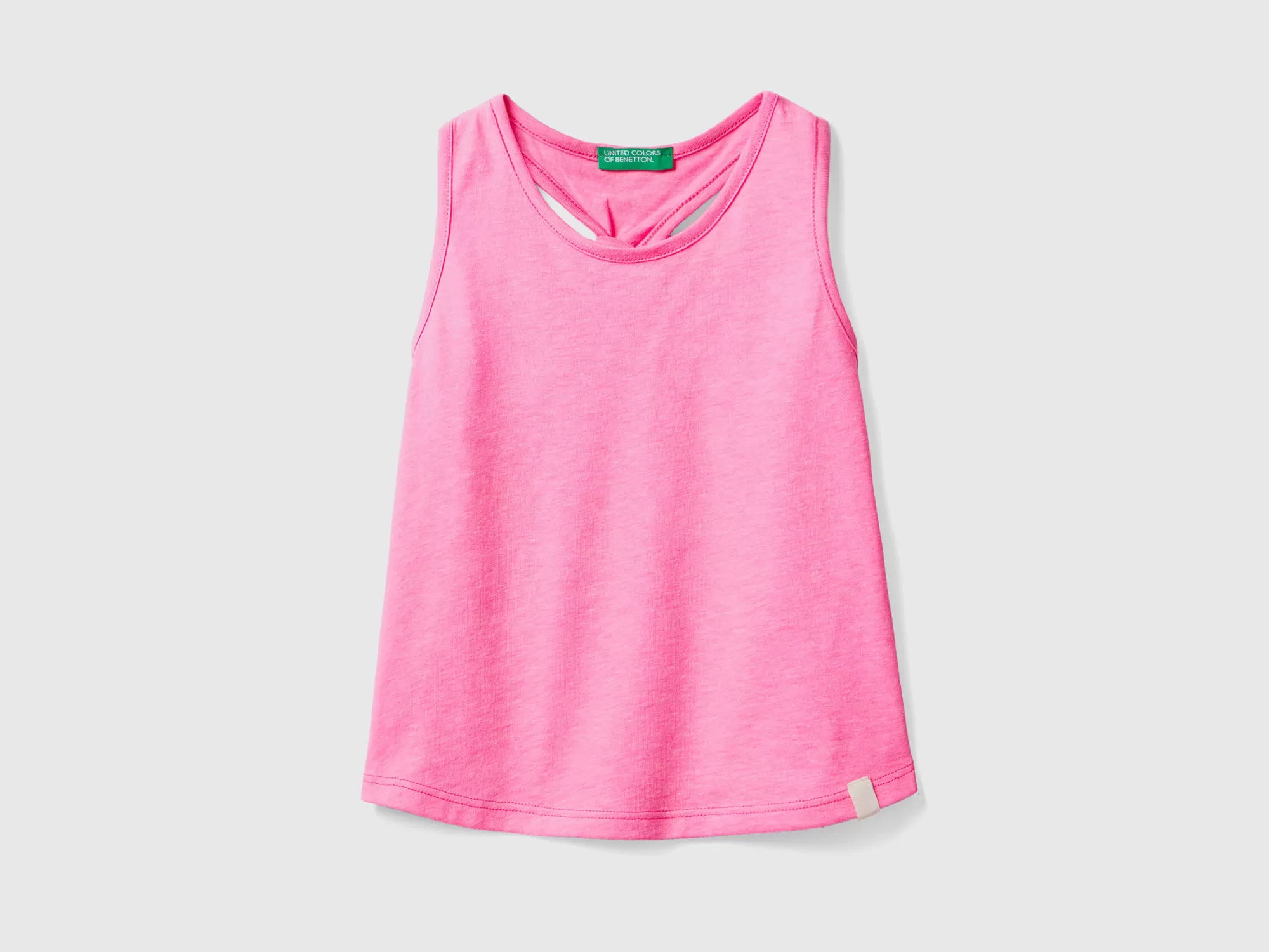 Benetton Camiseta De Tirantes De Tejido Reciclado Con Nudo Trasero-Niños Camisetas Y Camisas