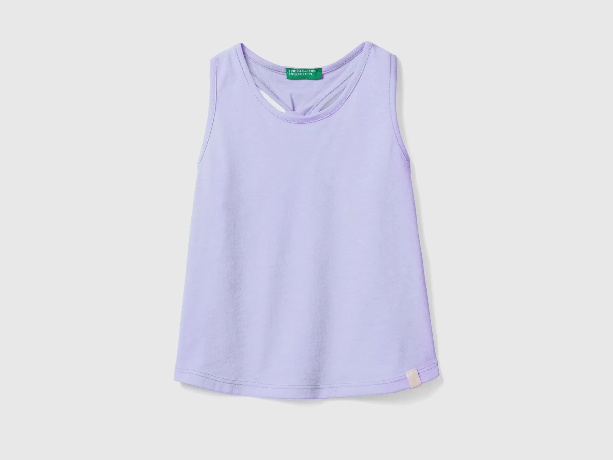 Benetton Camiseta De Tirantes De Tejido Reciclado Con Nudo Trasero-Niños Camisetas Y Camisas