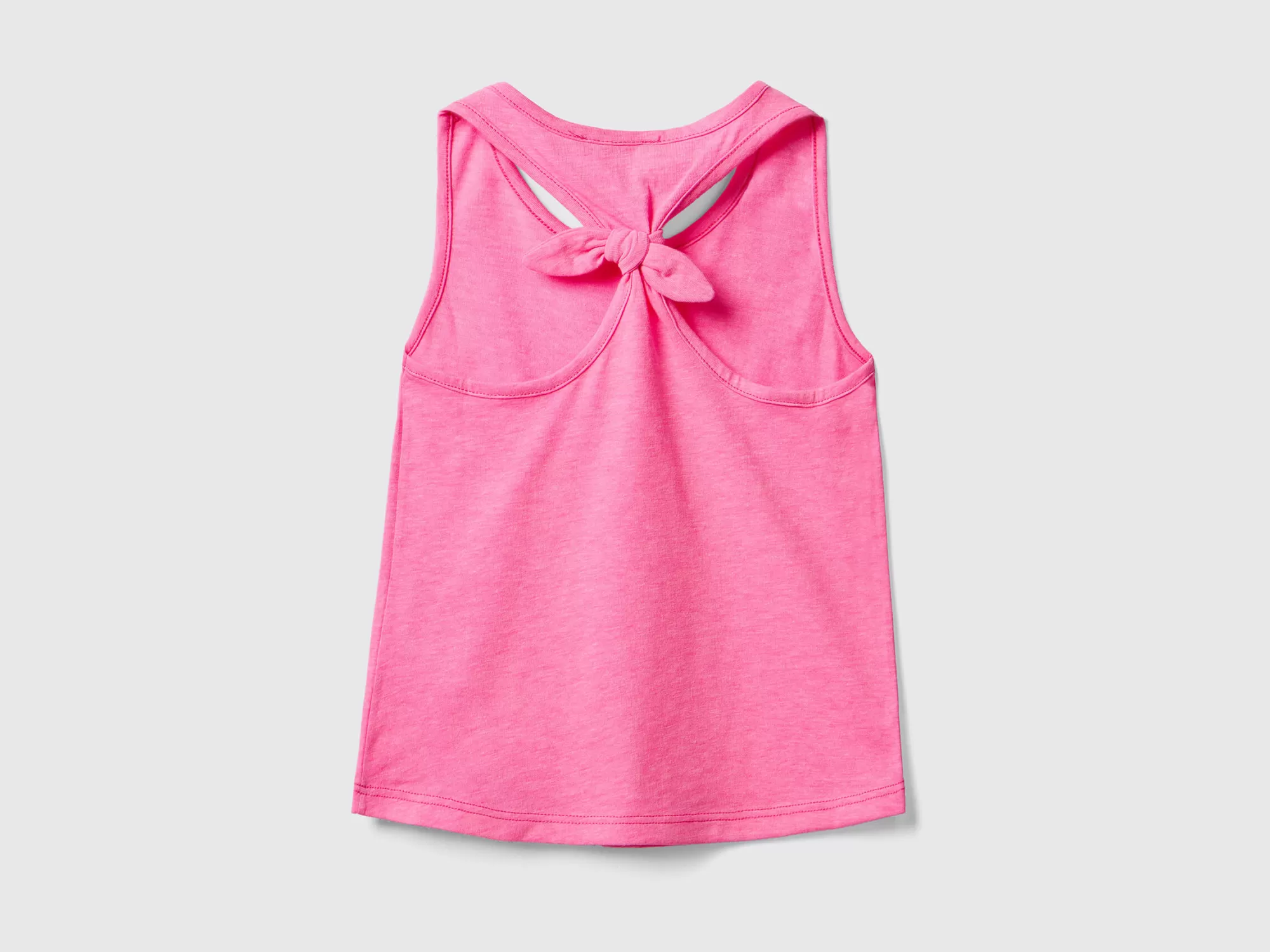 Benetton Camiseta De Tirantes De Tejido Reciclado Con Nudo Trasero-Niños Camisetas Y Camisas