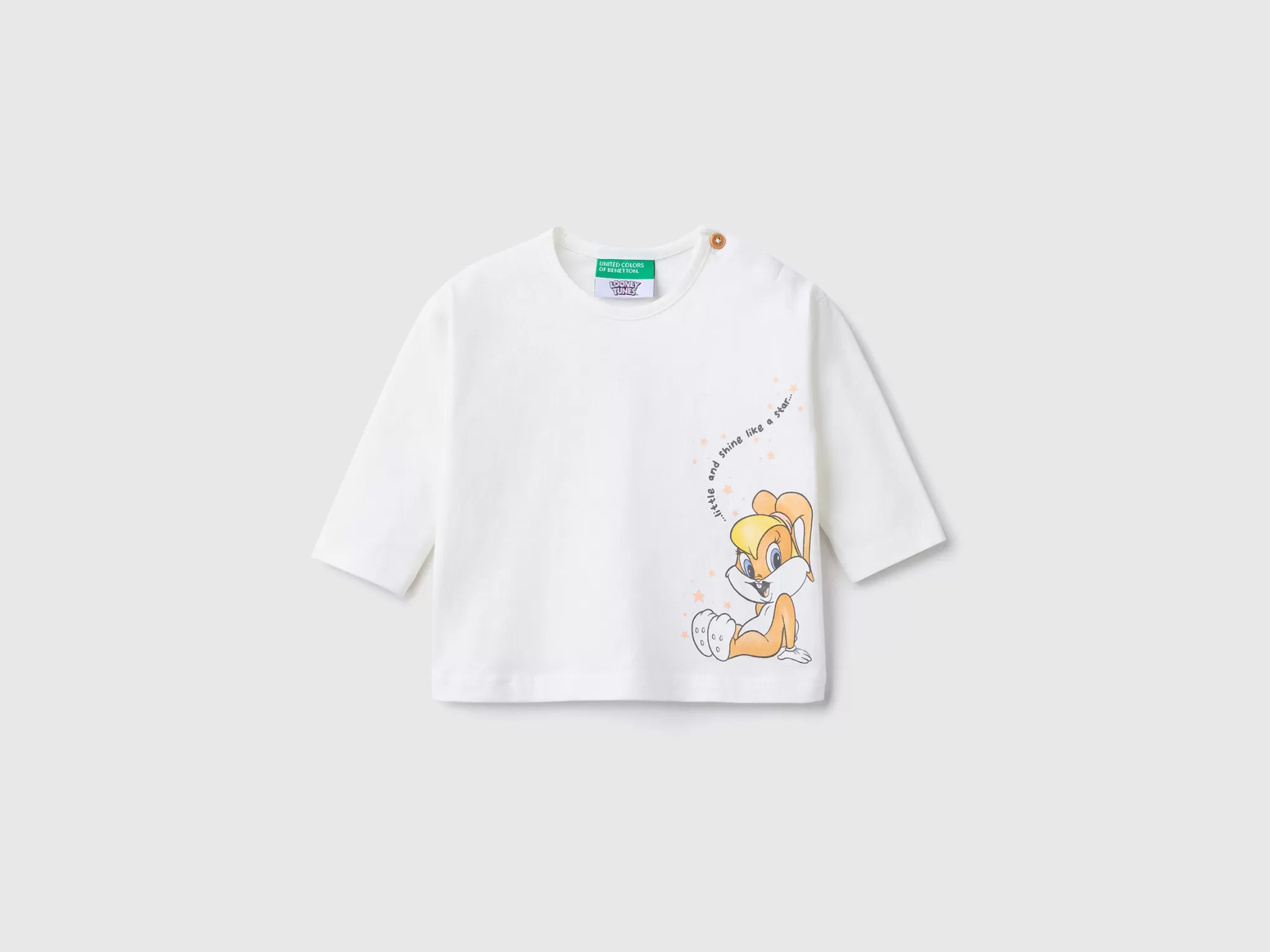 Benetton Camiseta Looney Tunes De 100 % Algodón-Niños Sudaderas Y Camisetas