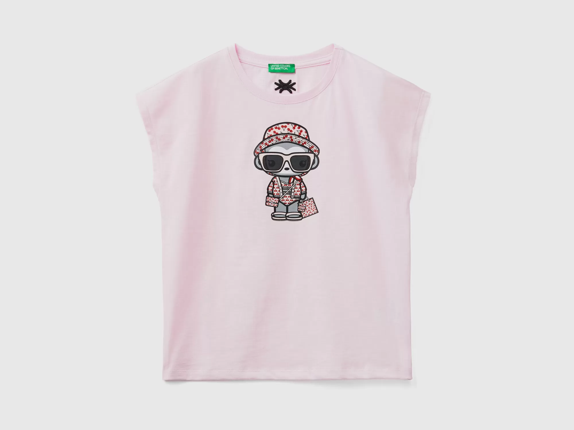 Benetton Camiseta Rosa Claro Be Family-Niños Camisetas Y Camisas