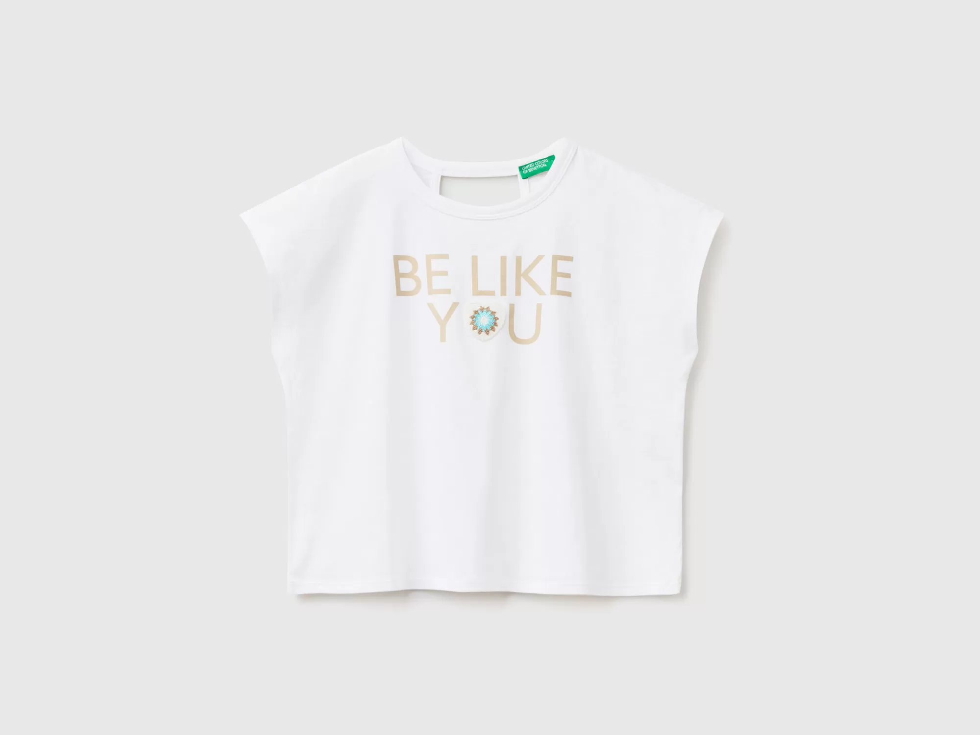 Benetton Camiseta Sin Mangas Con Estampado Y Parche-Niños Camisetas Y Camisas