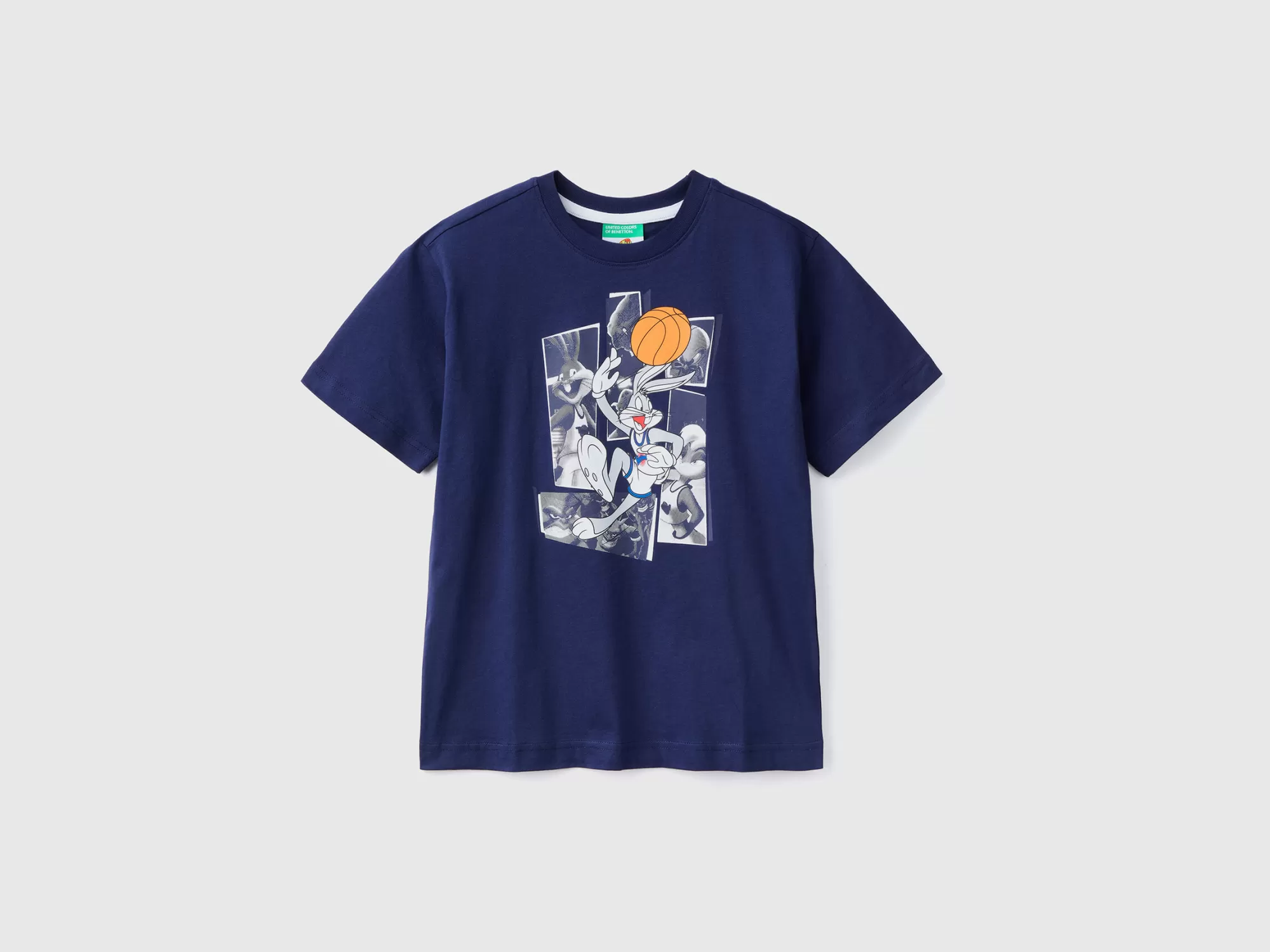 Benetton Camiseta Space Jam Con Estampado Fotografico-Niños Camisetas Y Camisas