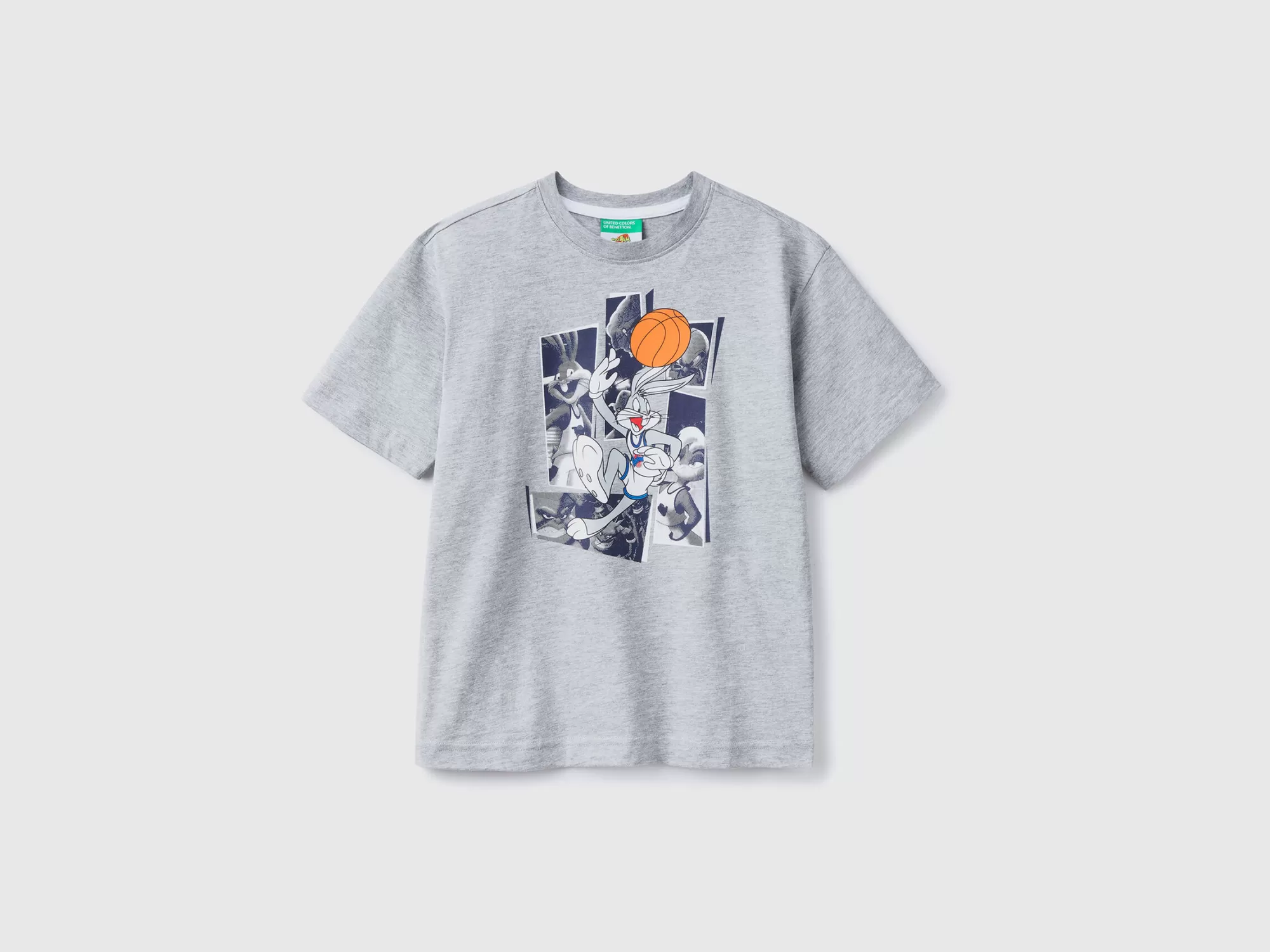 Benetton Camiseta Space Jam Con Estampado Fotografico-Niños Camisetas Y Camisas