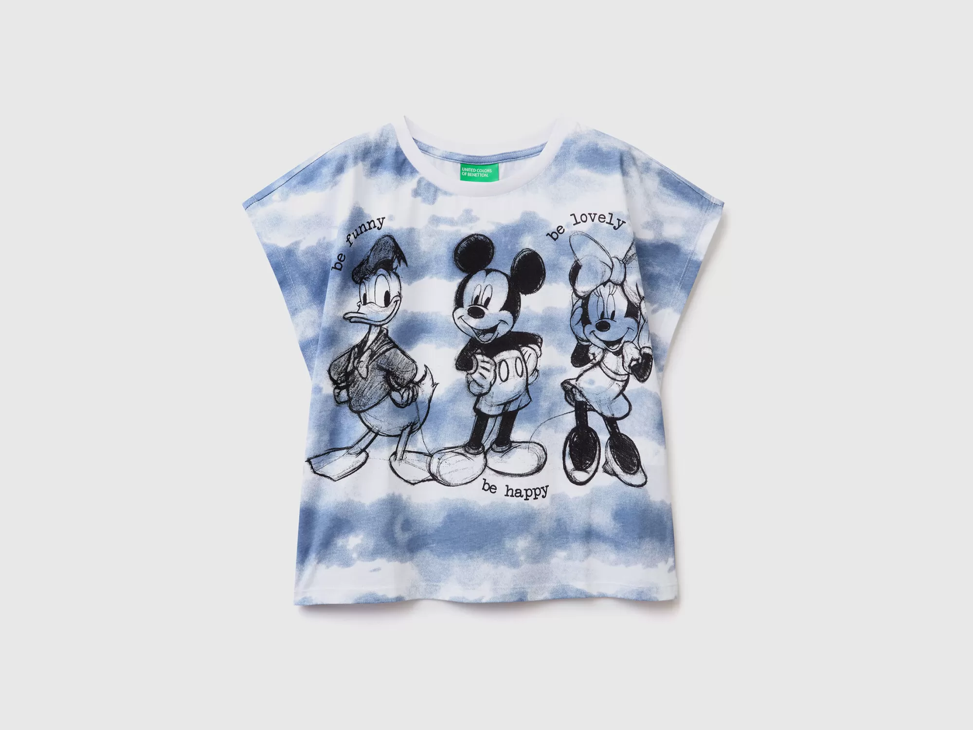 Benetton Camiseta Tie-Dye Con Estampado De Disney-Niños Camisetas Y Camisas