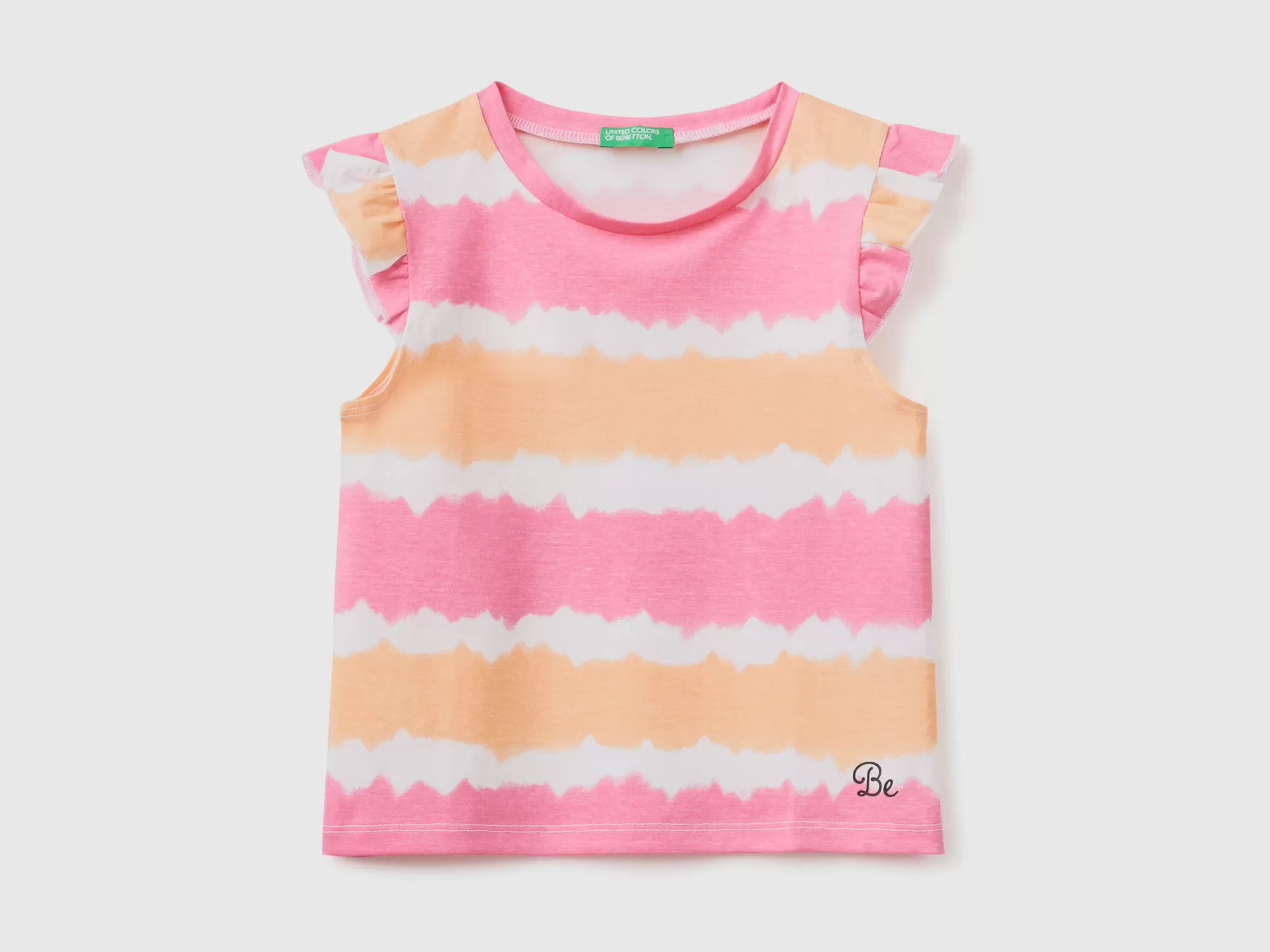 Benetton Camiseta Tie-Dye De Manga Corta-Niños Camisetas Y Camisas