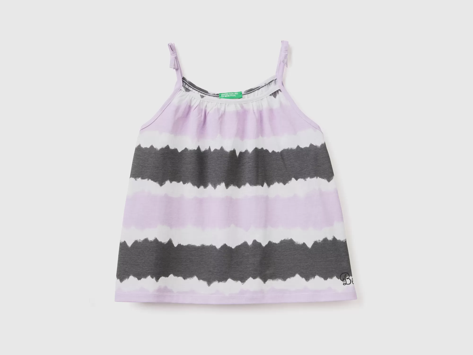 Benetton Camiseta Tie-Dye Sin Mangas Con Estampado-Niños Camisetas Y Camisas