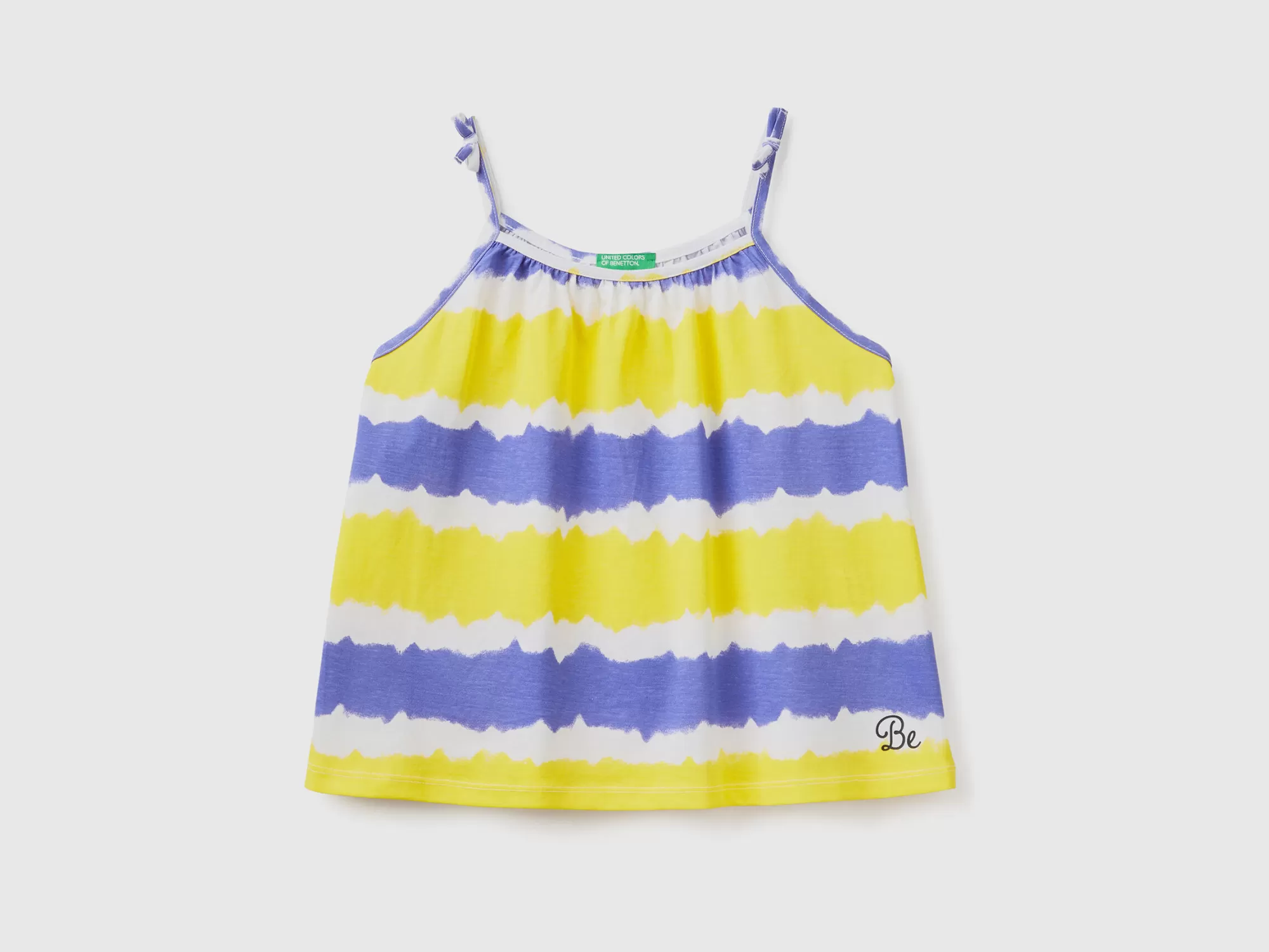 Benetton Camiseta Tie-Dye Sin Mangas Con Estampado-Niños Camisetas Y Camisas