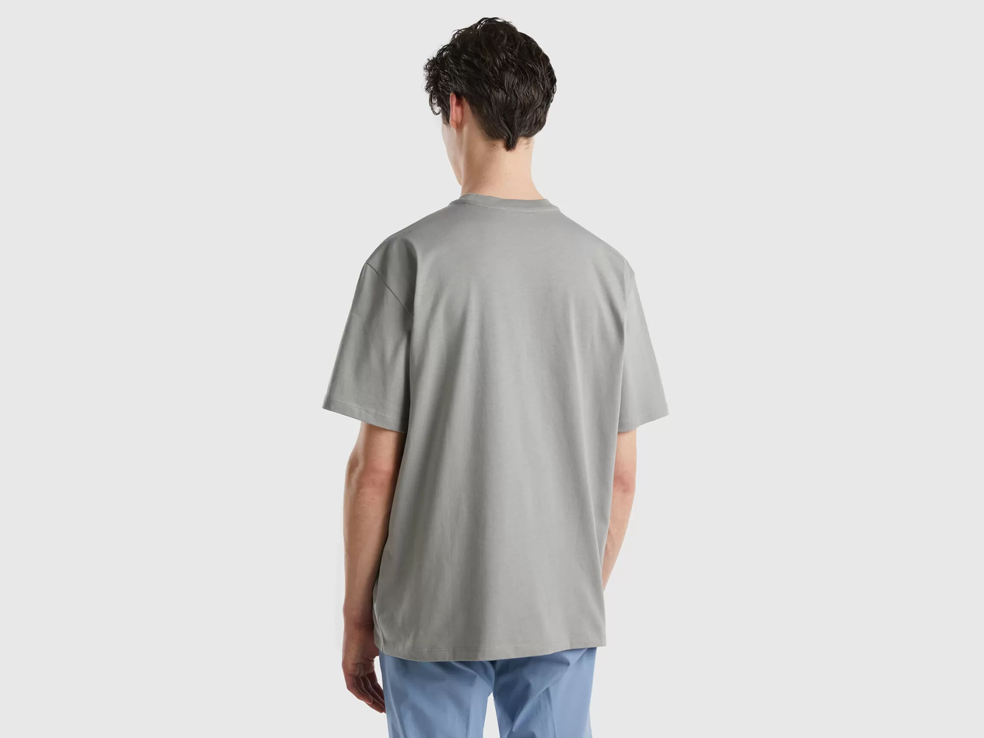 Benetton Camisetacon Estampado De Logotipo-Hombre Camisetas