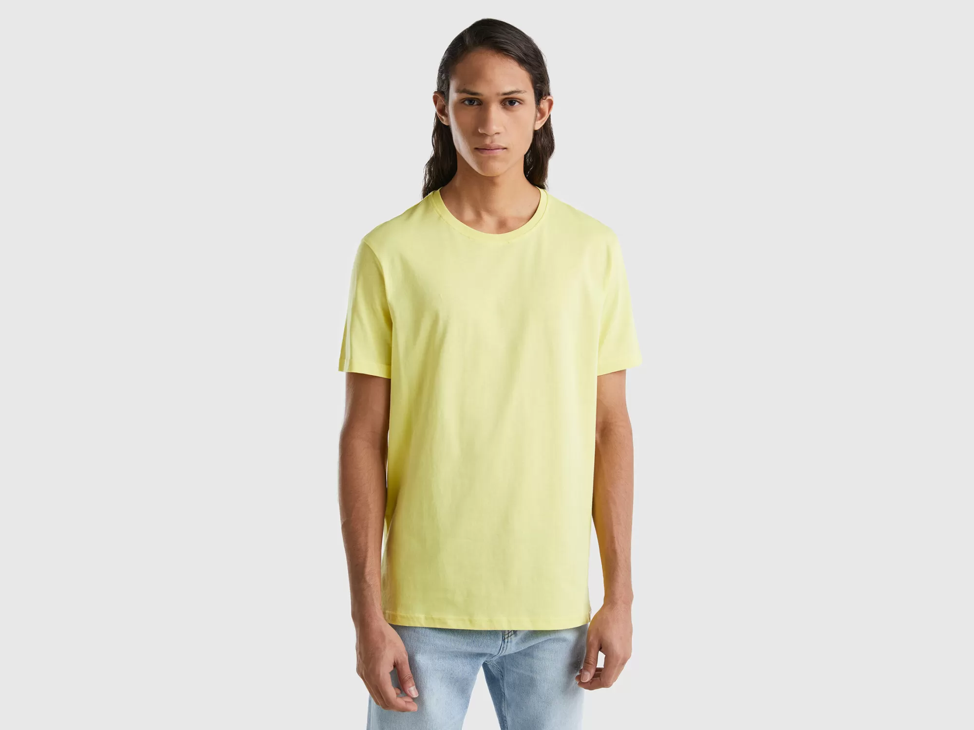 Benetton Camisetalimon-Hombre Camisetas