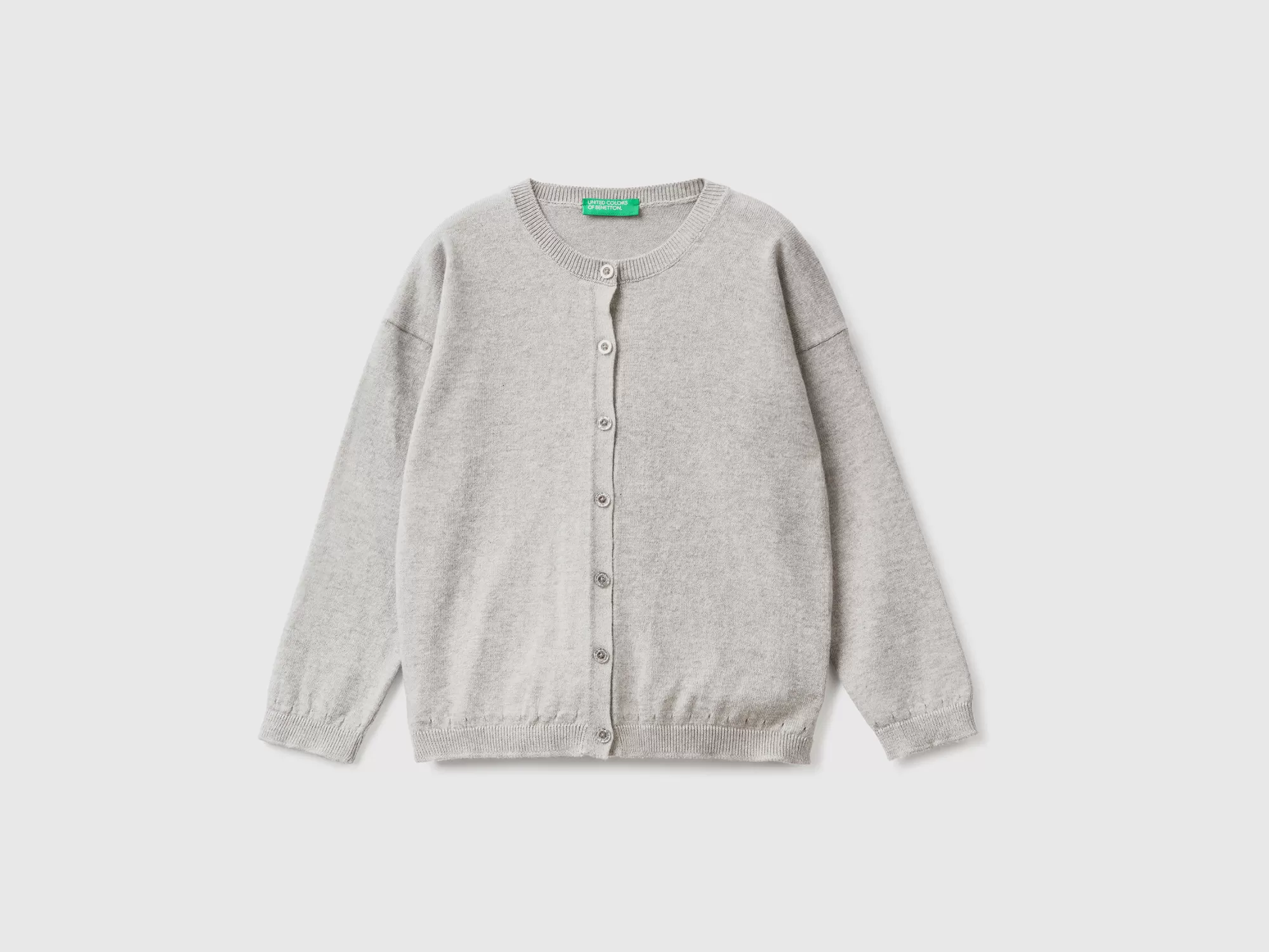 Benetton Cardigan Con Botones De Glitter-Niños Prendas De Punto