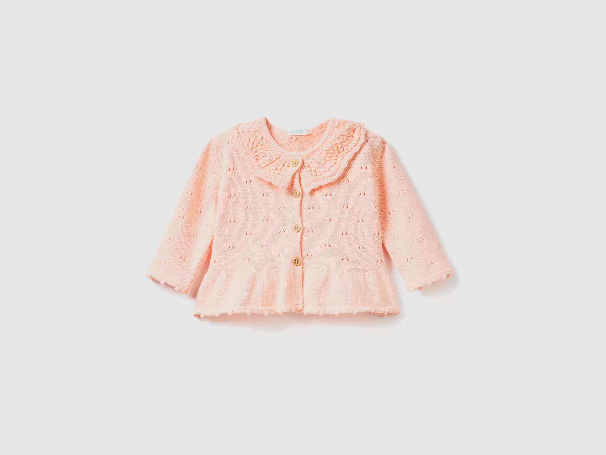 Benetton Cardigan Con Cuello De Tricot-Niños Jerseis Y Sueteres