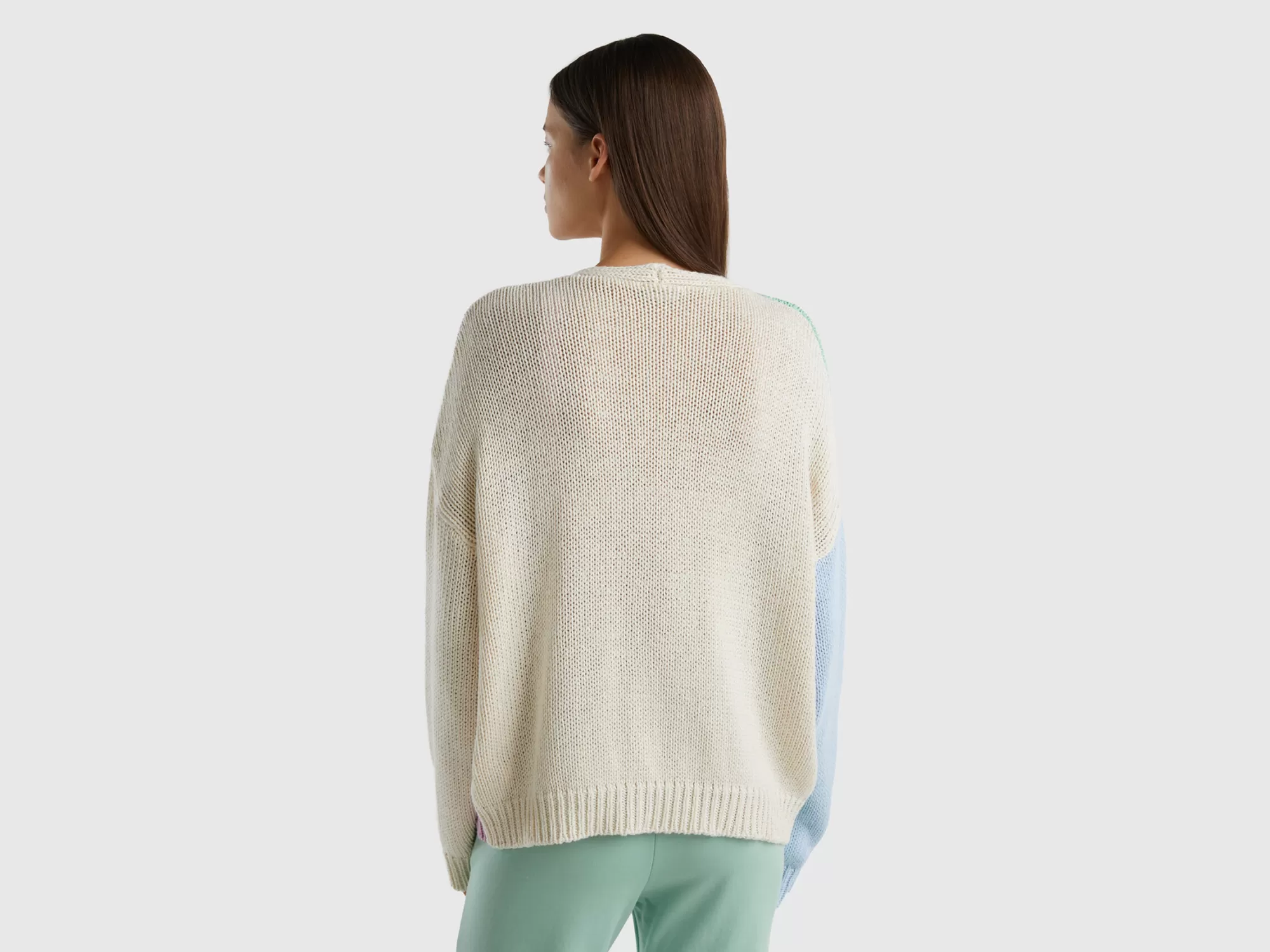 Benetton Cardigan De Algodón Mixto-Mujer Loungewear