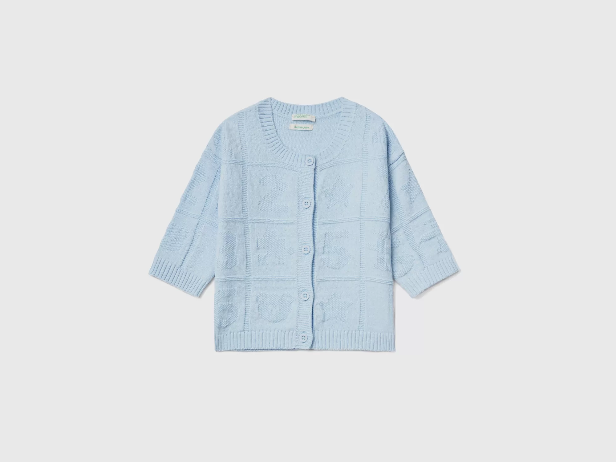 Benetton Cardigan De Algodón Mixto Reciclado-Niños Jerseis Y Sueteres