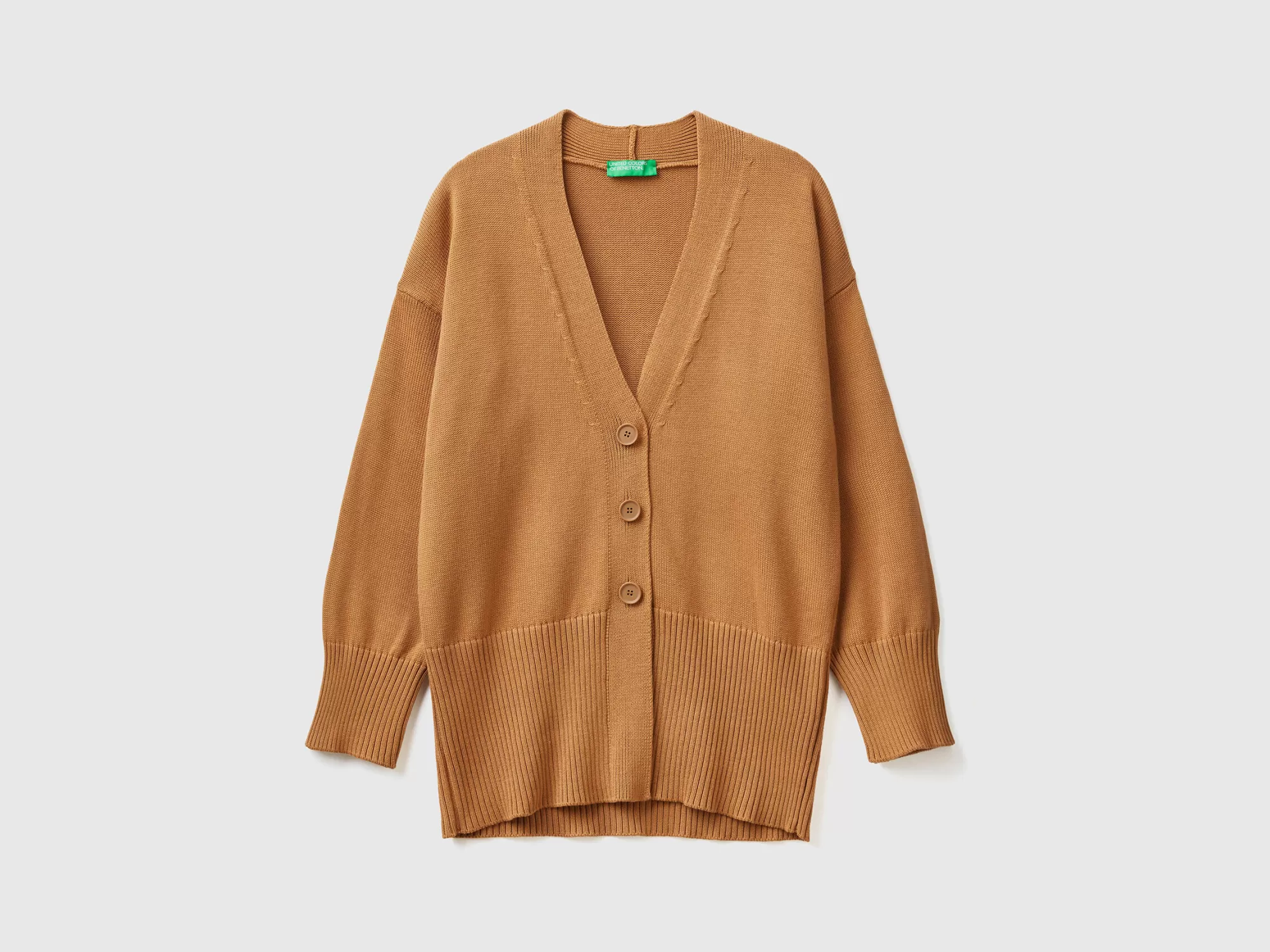 Benetton Cardigande Algodón Tricot-Mujer Prendas De Punto