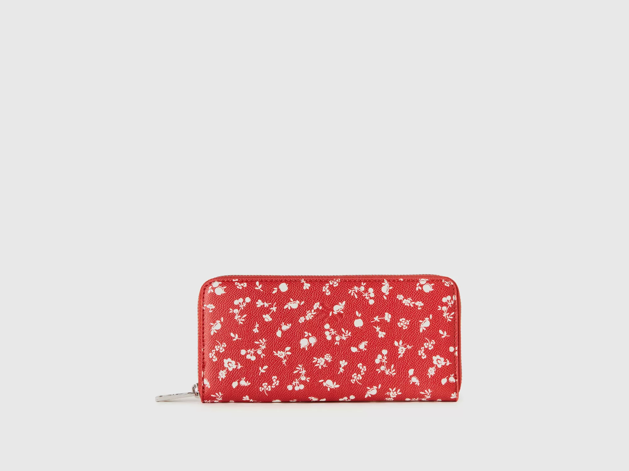 Benetton Cartera Grande Roja Con Estampado De Flores-Mujer Accesorios Y Calzado