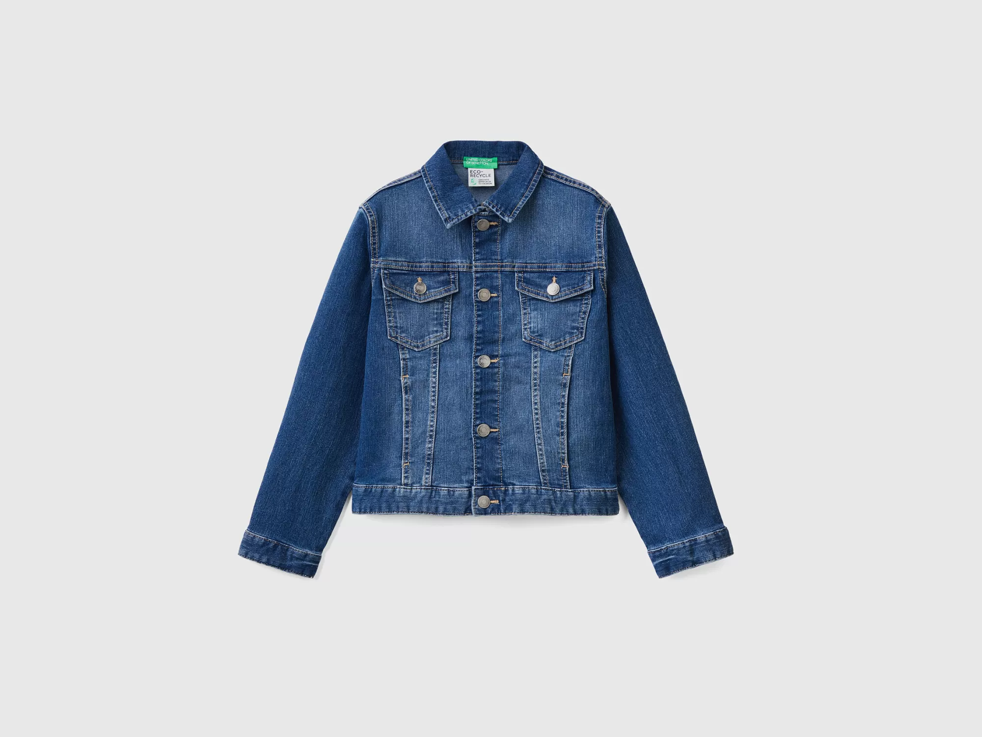 Benetton Cazadora En Denim Eco-Recycle-Niños Cazadoras Y Abrigos