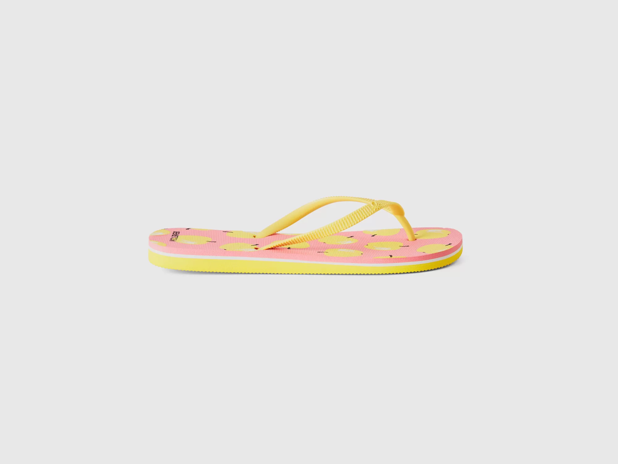 Benetton Chanclas S Con Estampado De Manzanas-Mujer Banadores Y Ropa De Playa